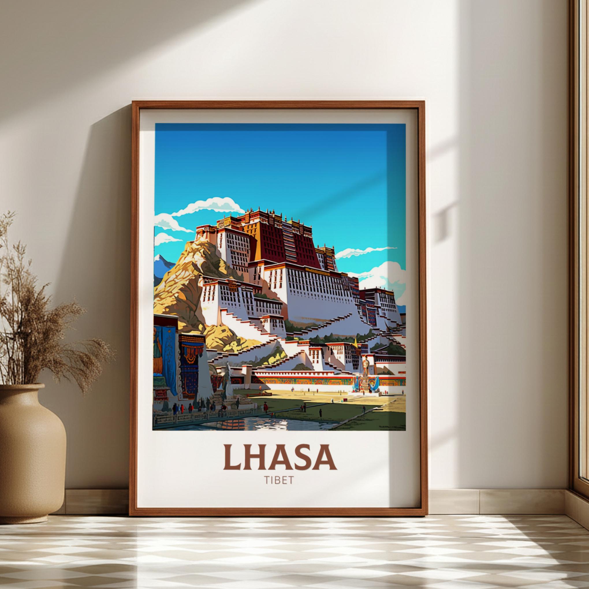 Asian LHASA POSTER - TIBET PINT