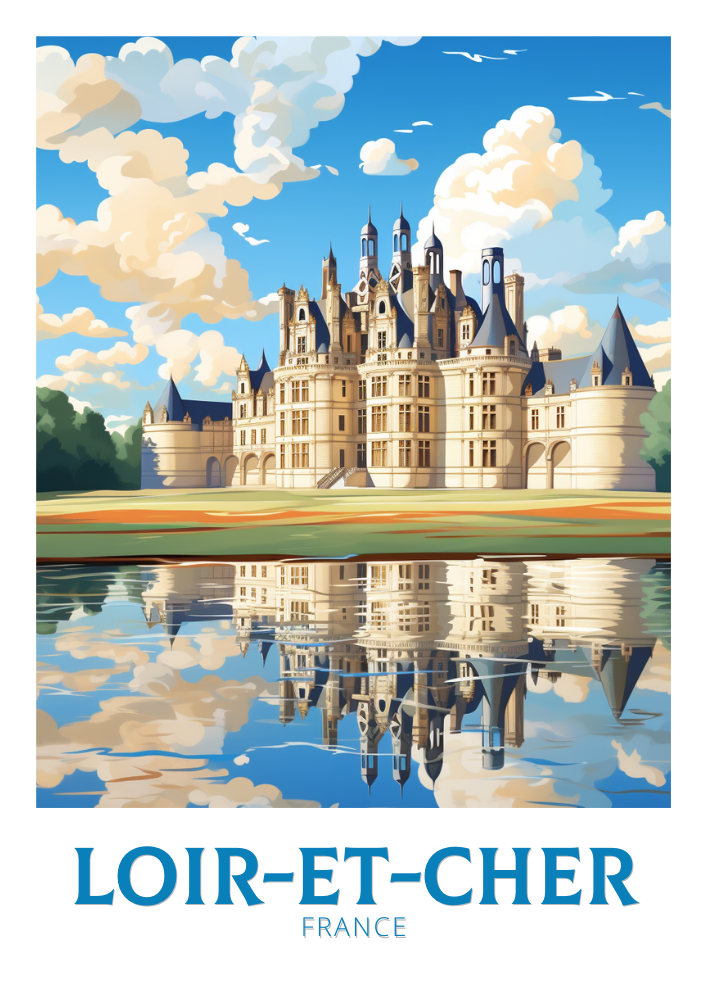 Europe LOIR-ET-CHER TRAVEL POSTER - FRANCE ARTWORK