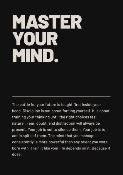 Motivational quotes poster featuring bold typography on a black background, ideal for inspiring decor.