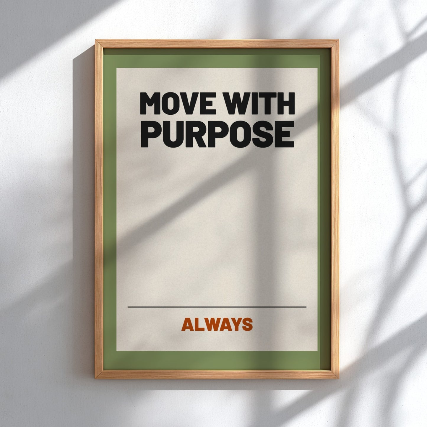 Motivational quotes poster featuring bold typography and earthy colors, perfect for home decor and