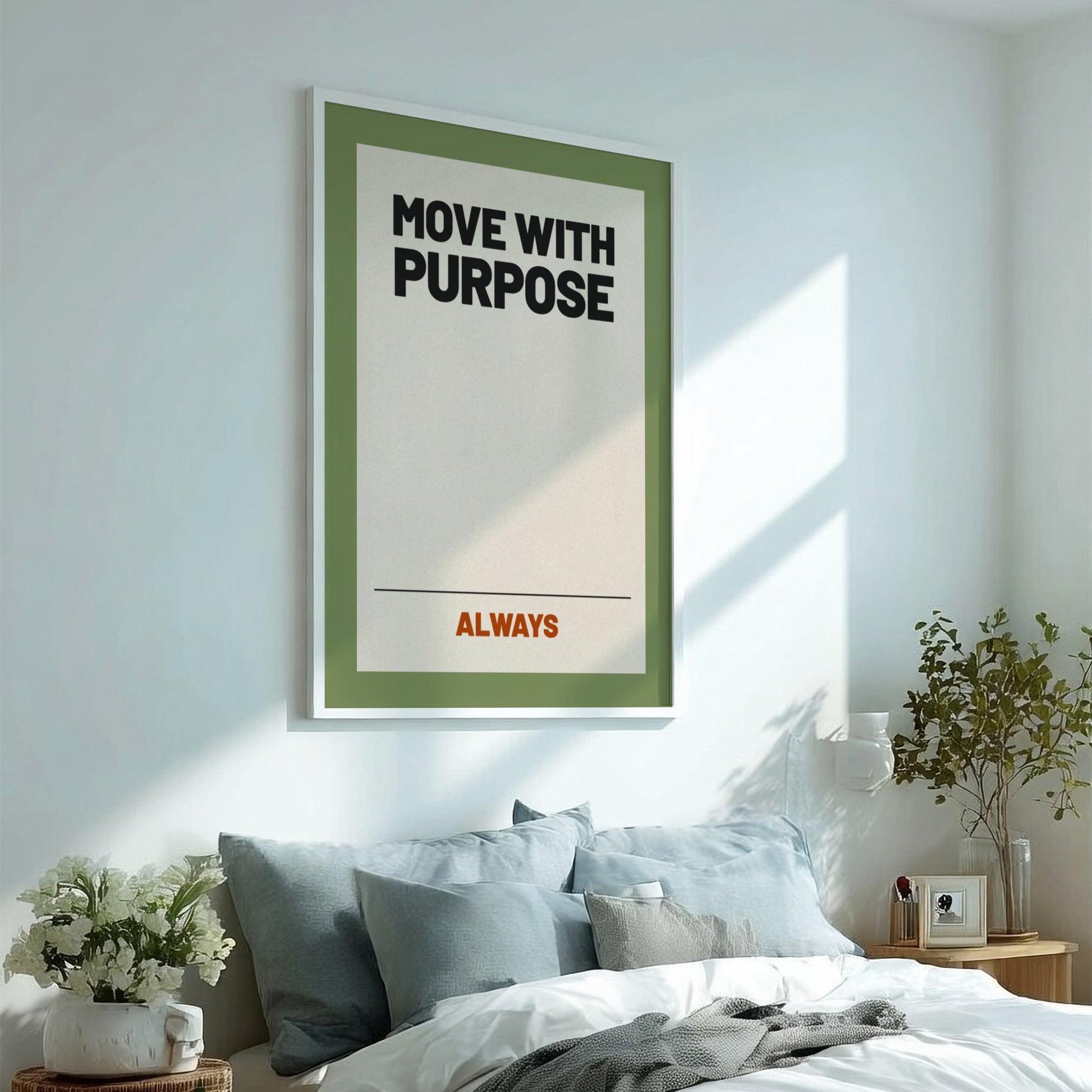 Motivational quotes poster featuring bold typography and earthy colors, perfect for home decor and