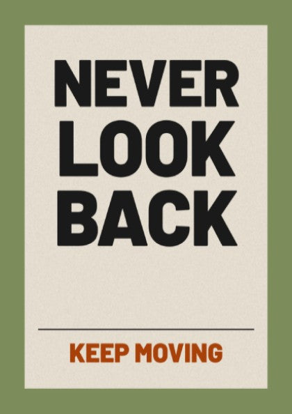 Motivational quotes poster featuring bold typography on a green background, ideal for inspirational decor.