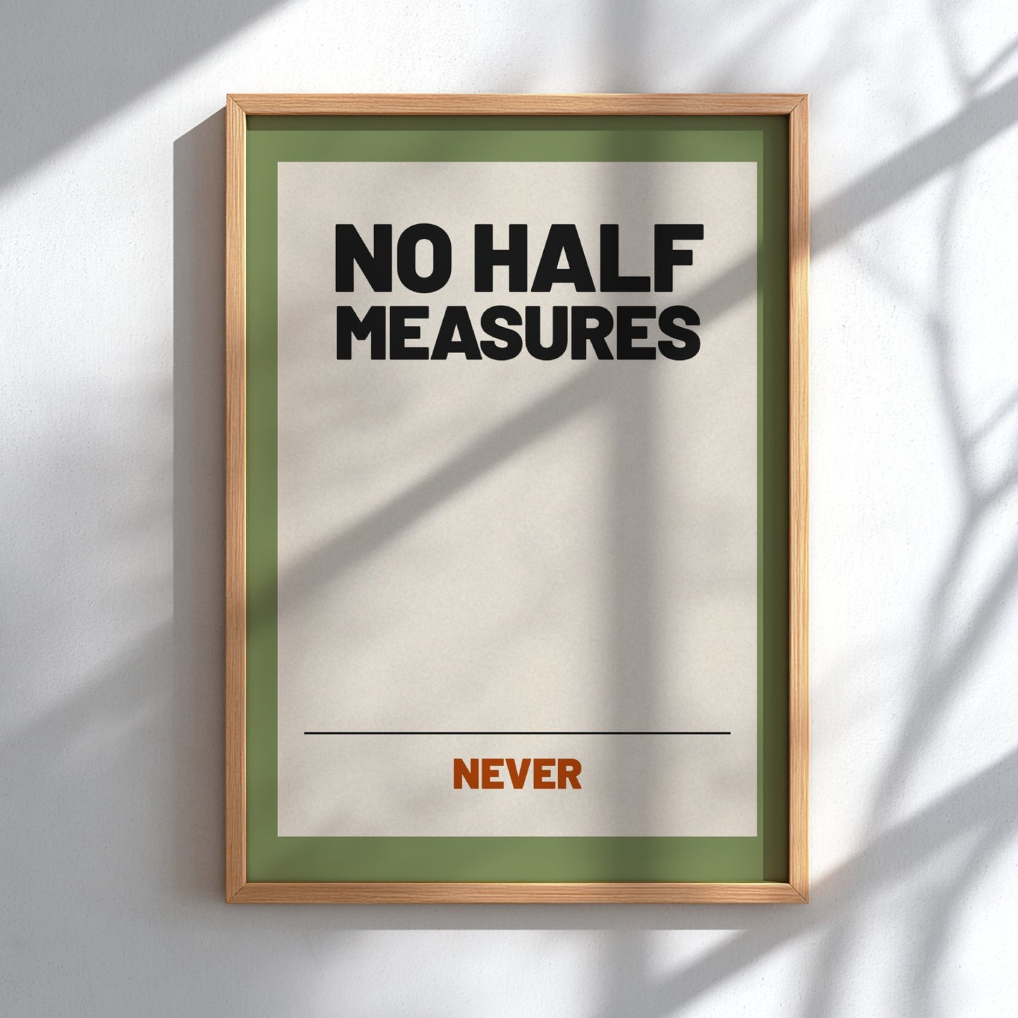 Motivational quotes poster featuring bold typography on a neutral background, ideal for wall decor.