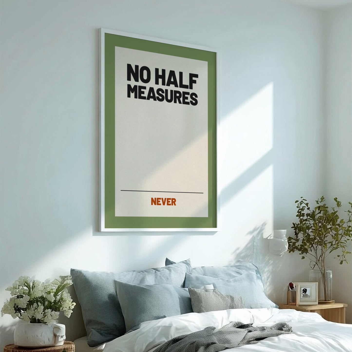 Motivational quotes poster featuring bold typography on a neutral background, ideal for wall decor.