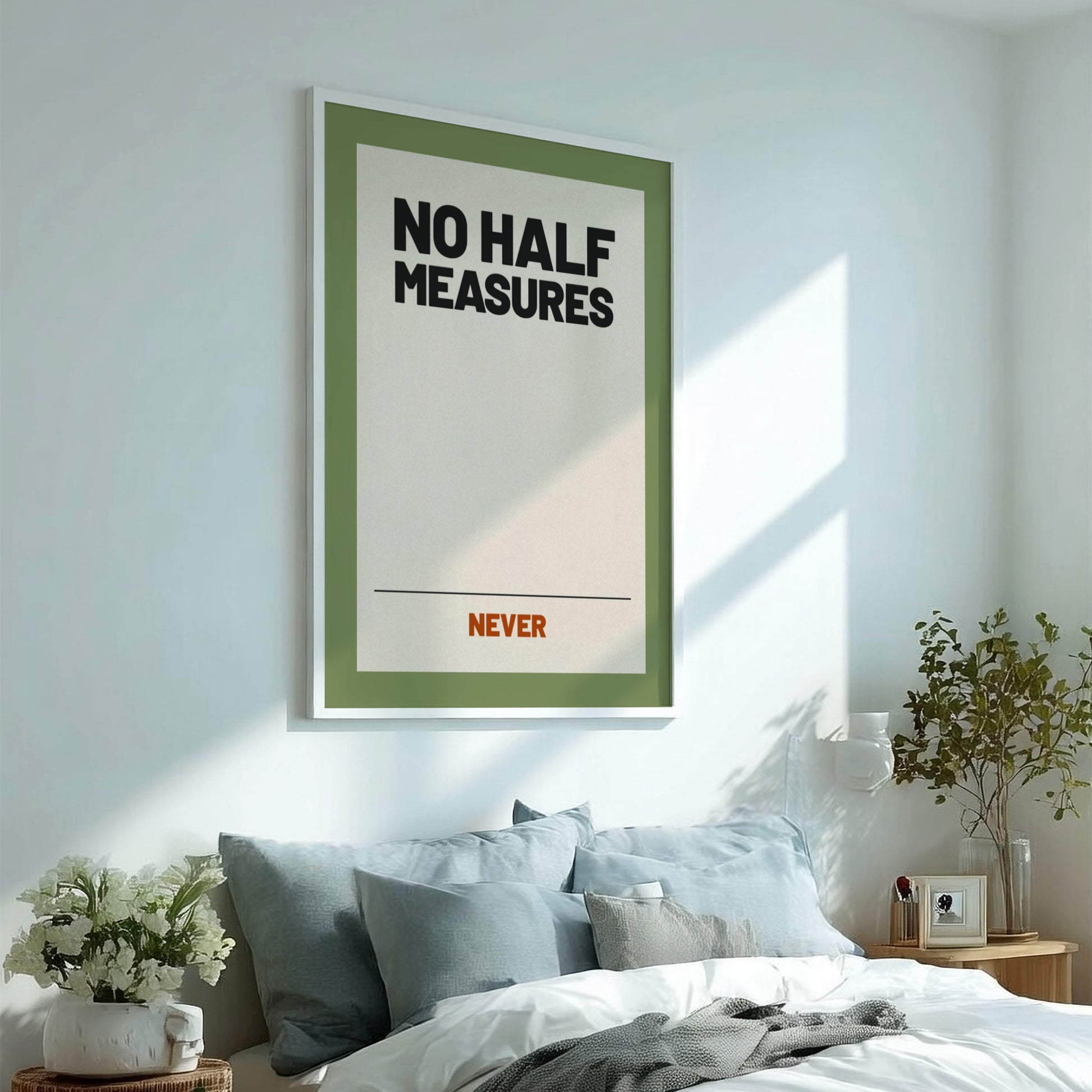 Motivational quotes poster featuring bold typography on a neutral background, ideal for wall decor.