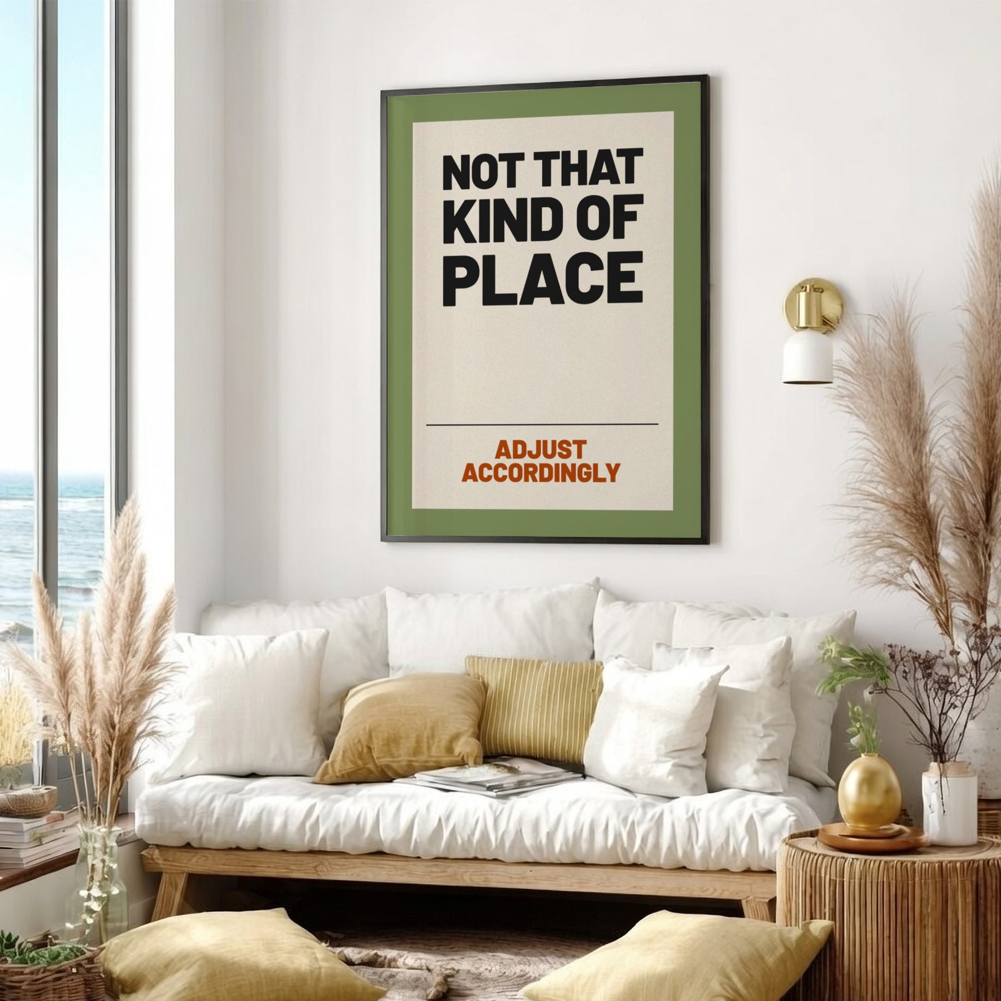 Motivational quotes poster featuring bold text and a green background, ideal for wall decor.