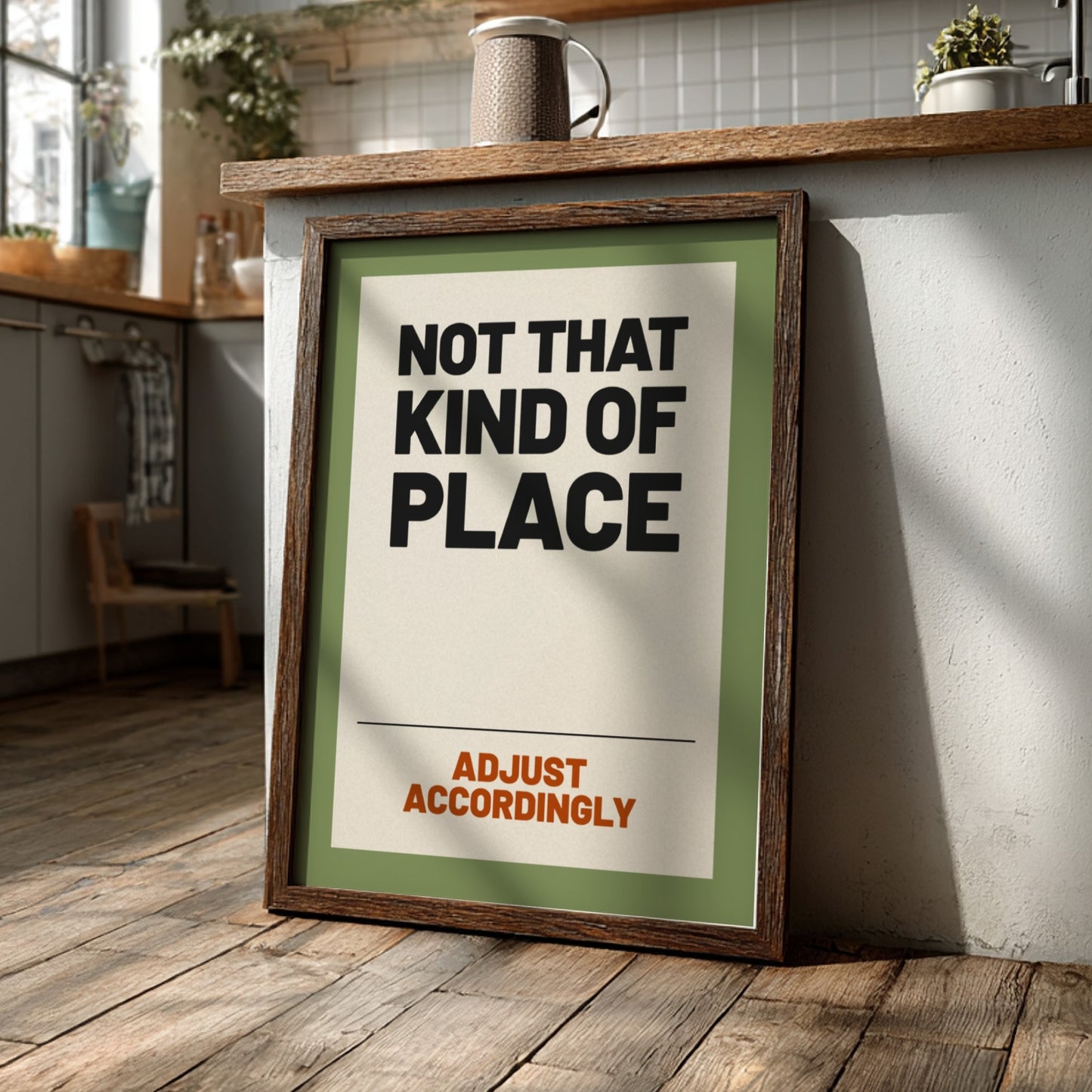 Motivational quotes poster featuring bold text and a green background, ideal for wall decor.