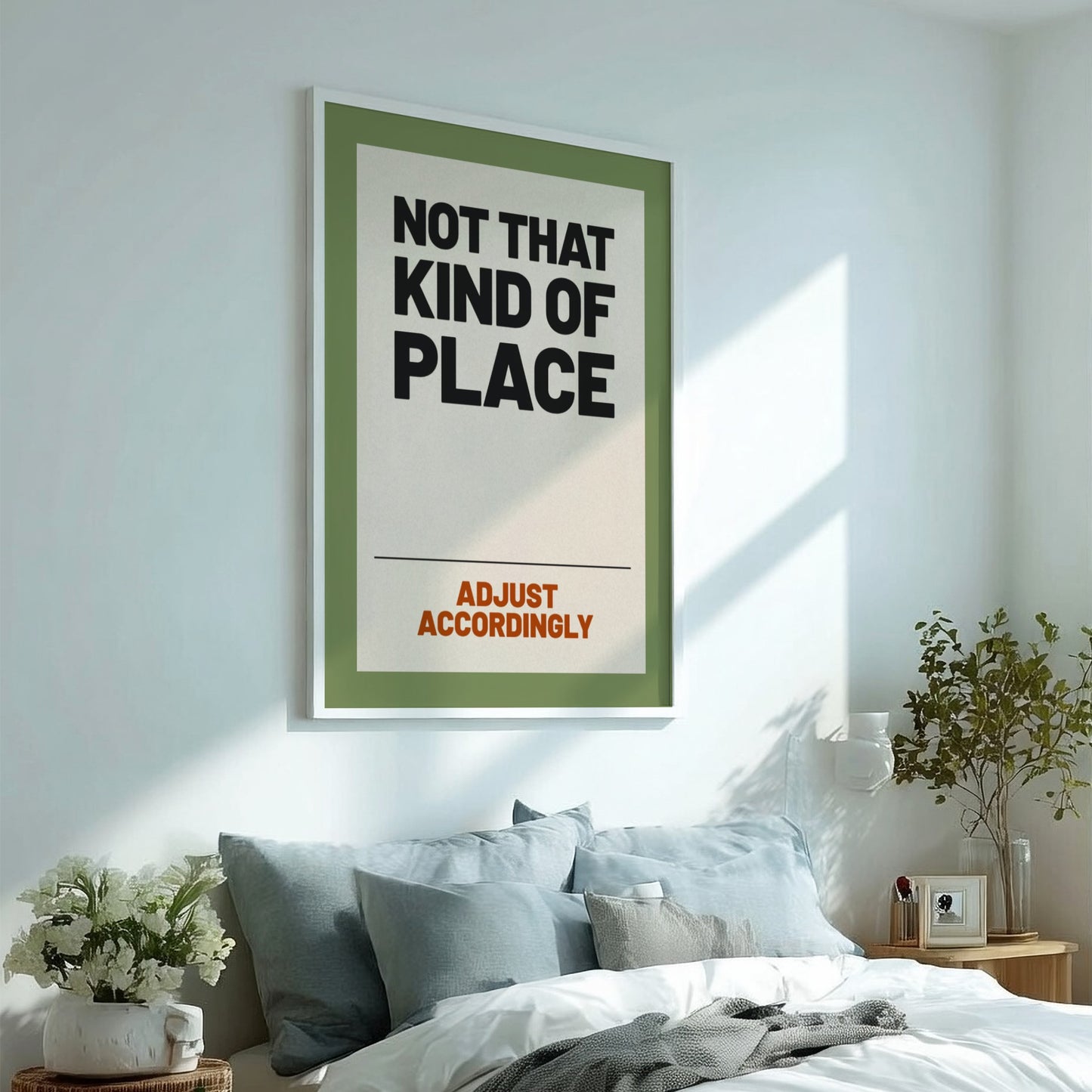 Motivational quotes poster featuring bold text and a green background, ideal for wall decor.