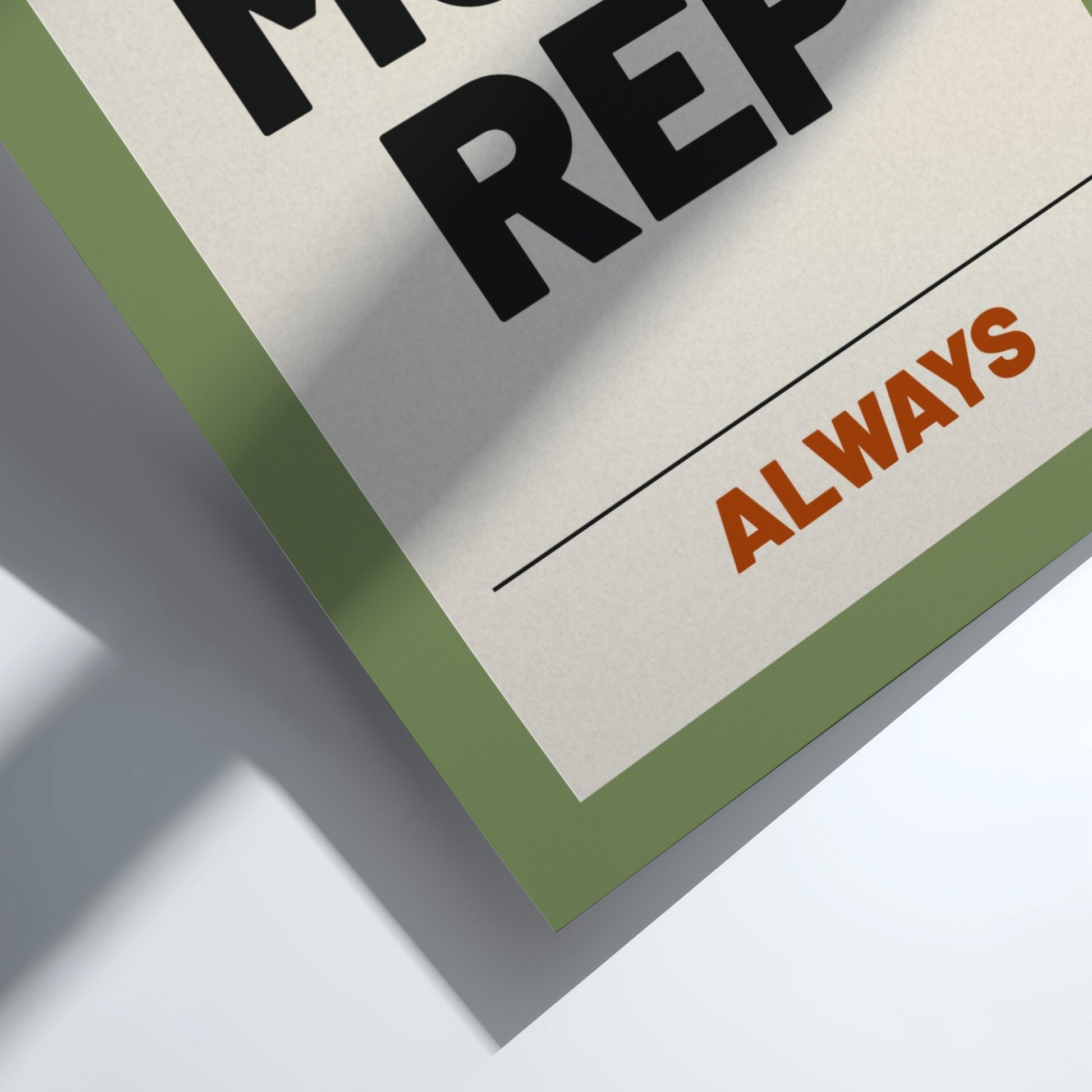Motivational quotes poster featuring bold typography on an earthy background, ideal for fitness and gym decor.