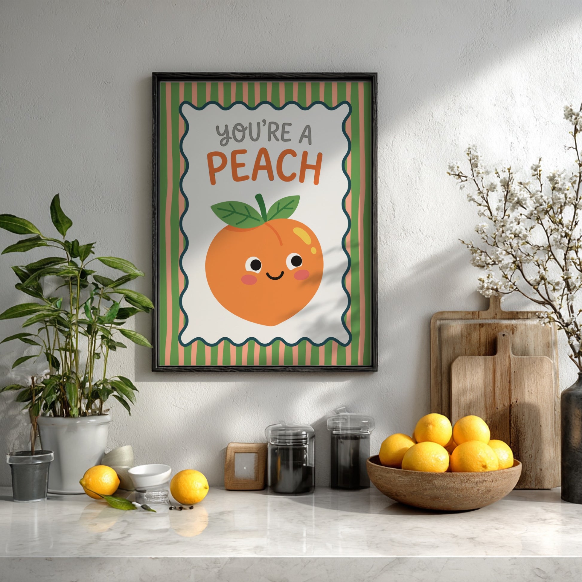 Peach - You’re a Peach - Kitchen Wall Art