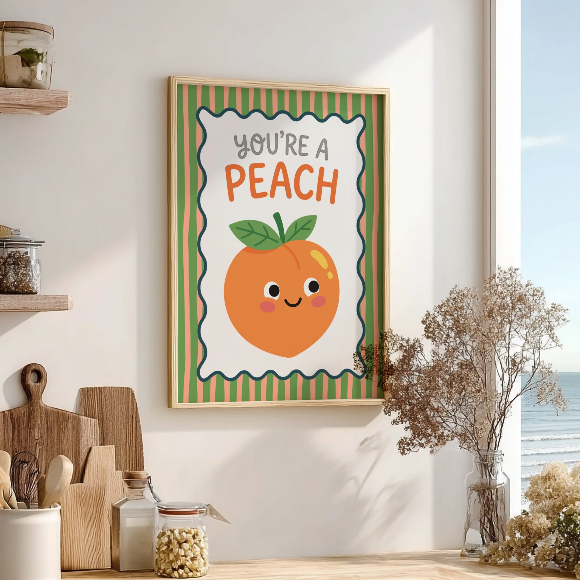 Peach - You’re a Peach - Kitchen Wall Art