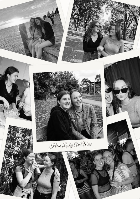 Personalised Scattered Polaroid Photo Collage Print