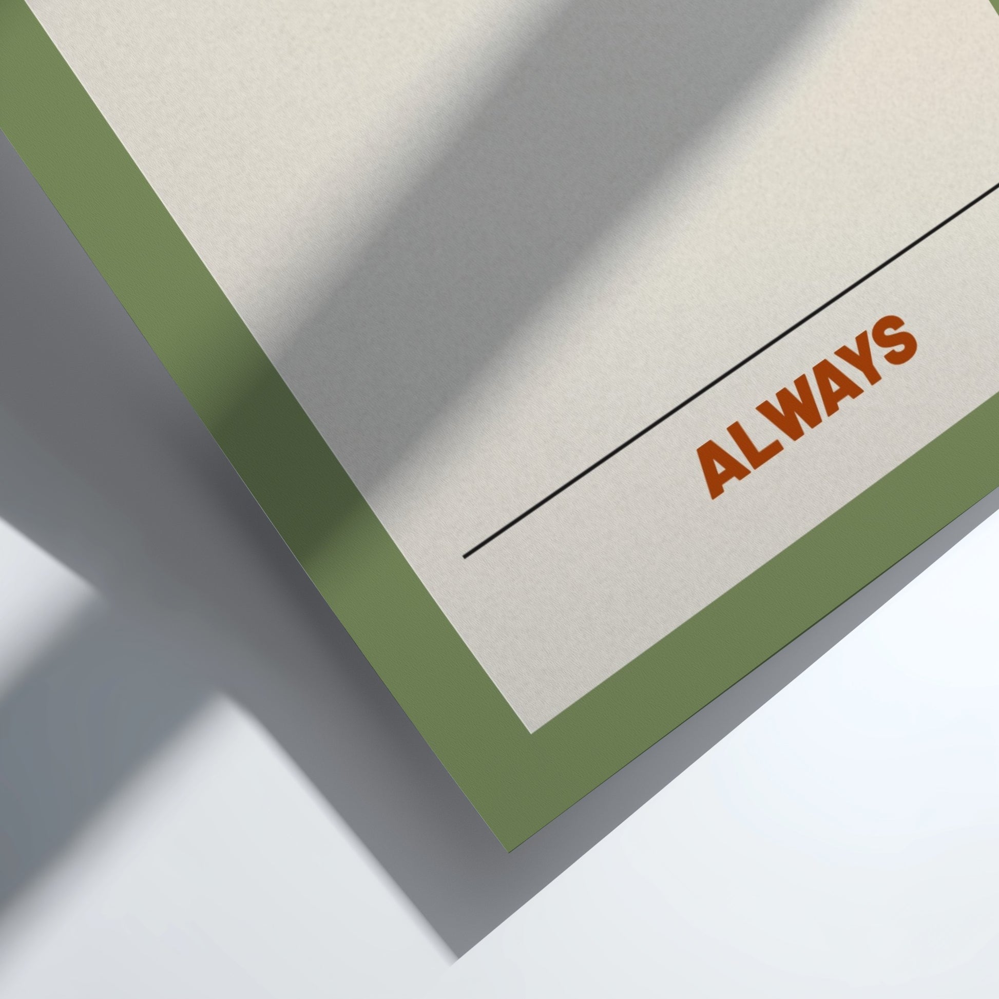 Motivational quotes poster featuring 'Play the Long Game' in bold typography with a neutral background and