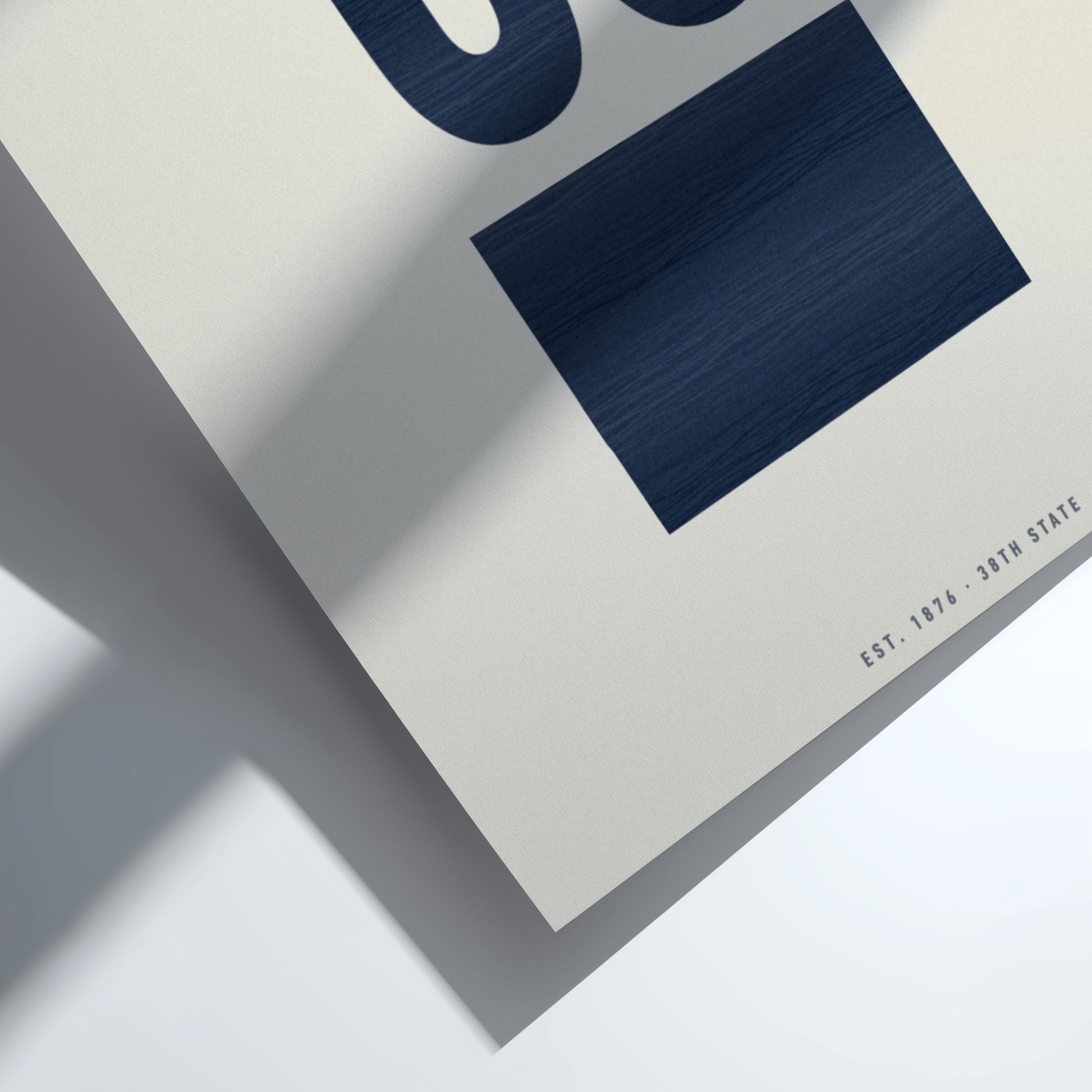 USA states poster featuring Colorado, minimalist design for home decor