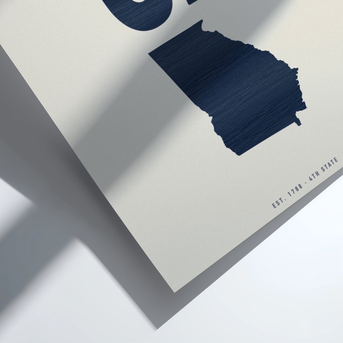 USA states poster featuring Georgia outline in a minimalist design