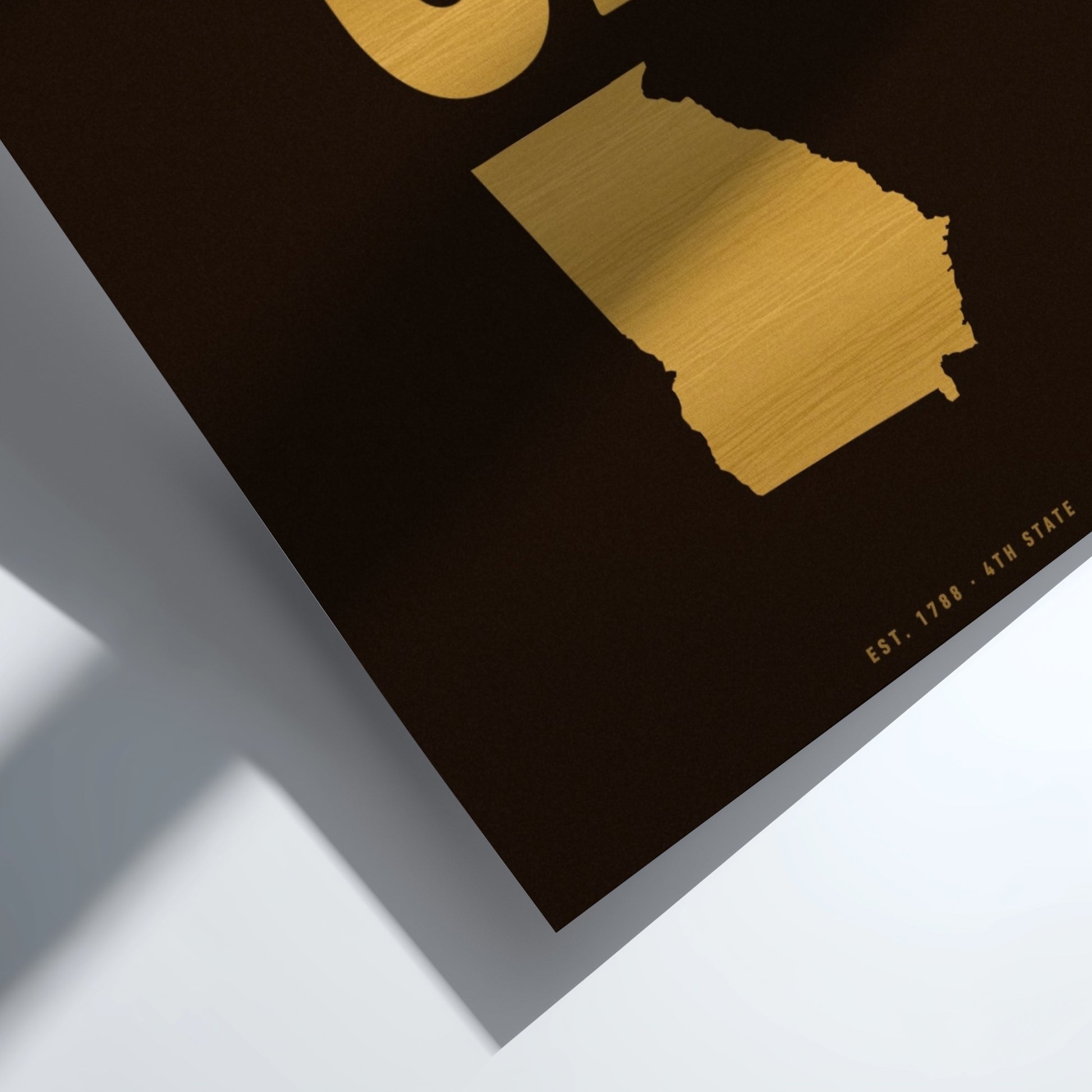 USA states poster featuring Georgia outline in a minimalist design
