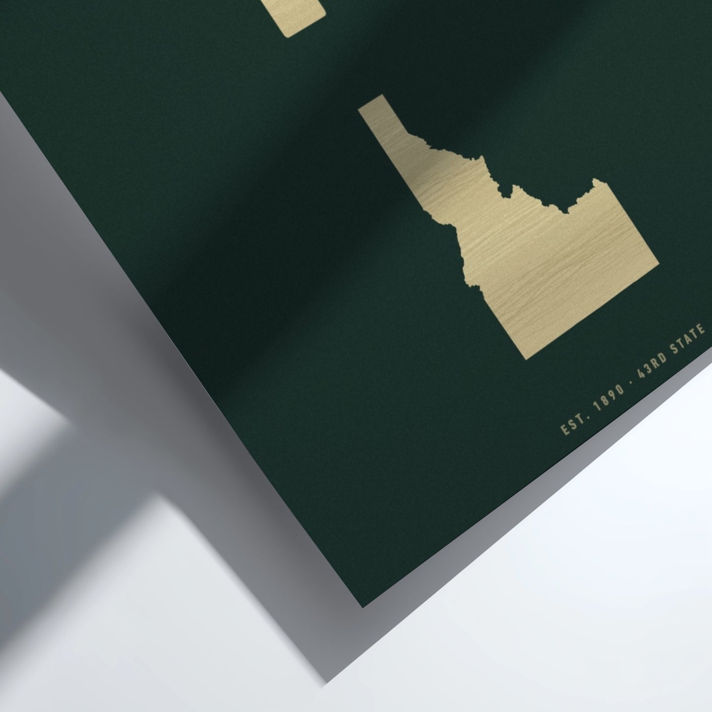 Idaho poster featuring a state outline, perfect for USA states decor.
