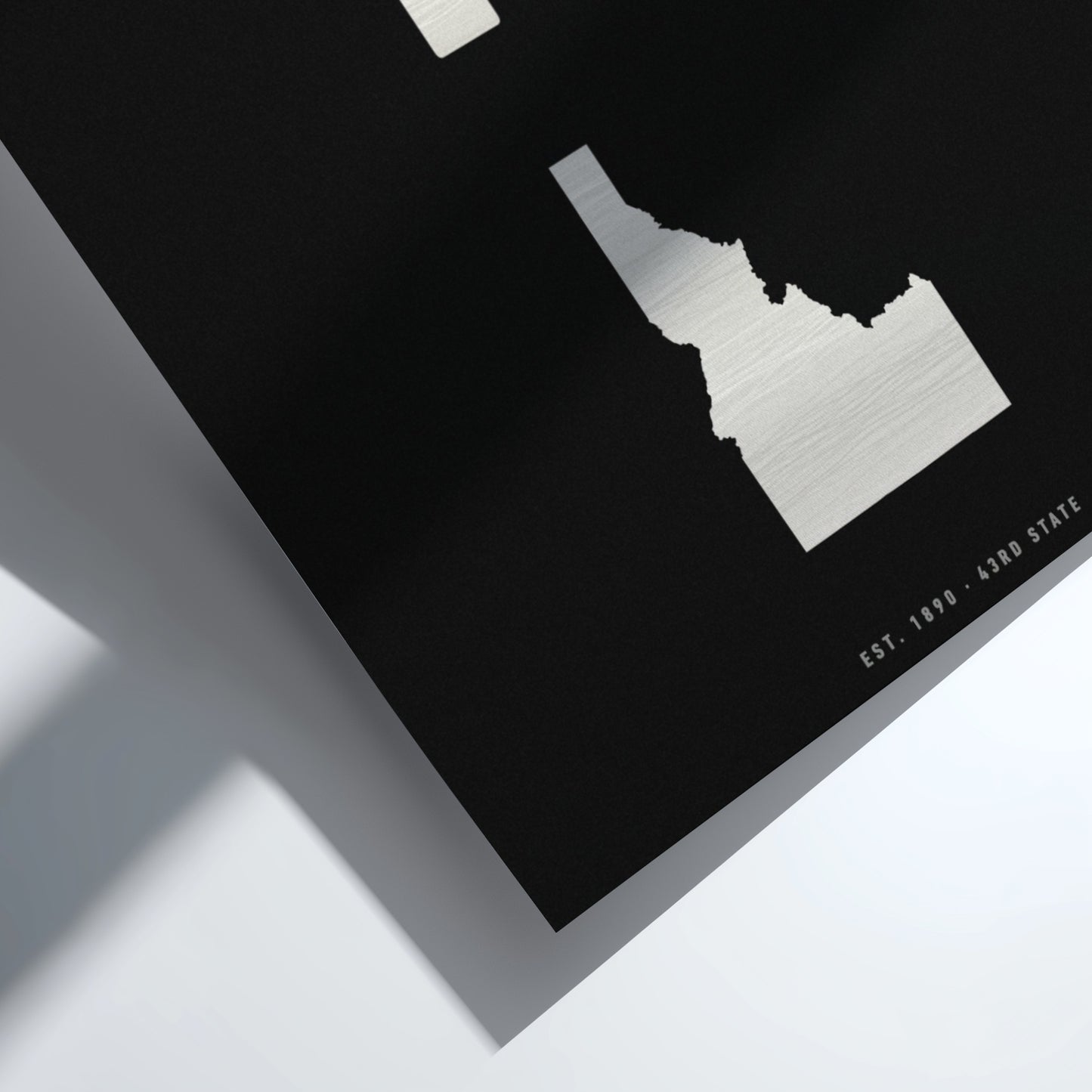 Idaho poster featuring a state outline, perfect for USA states decor.