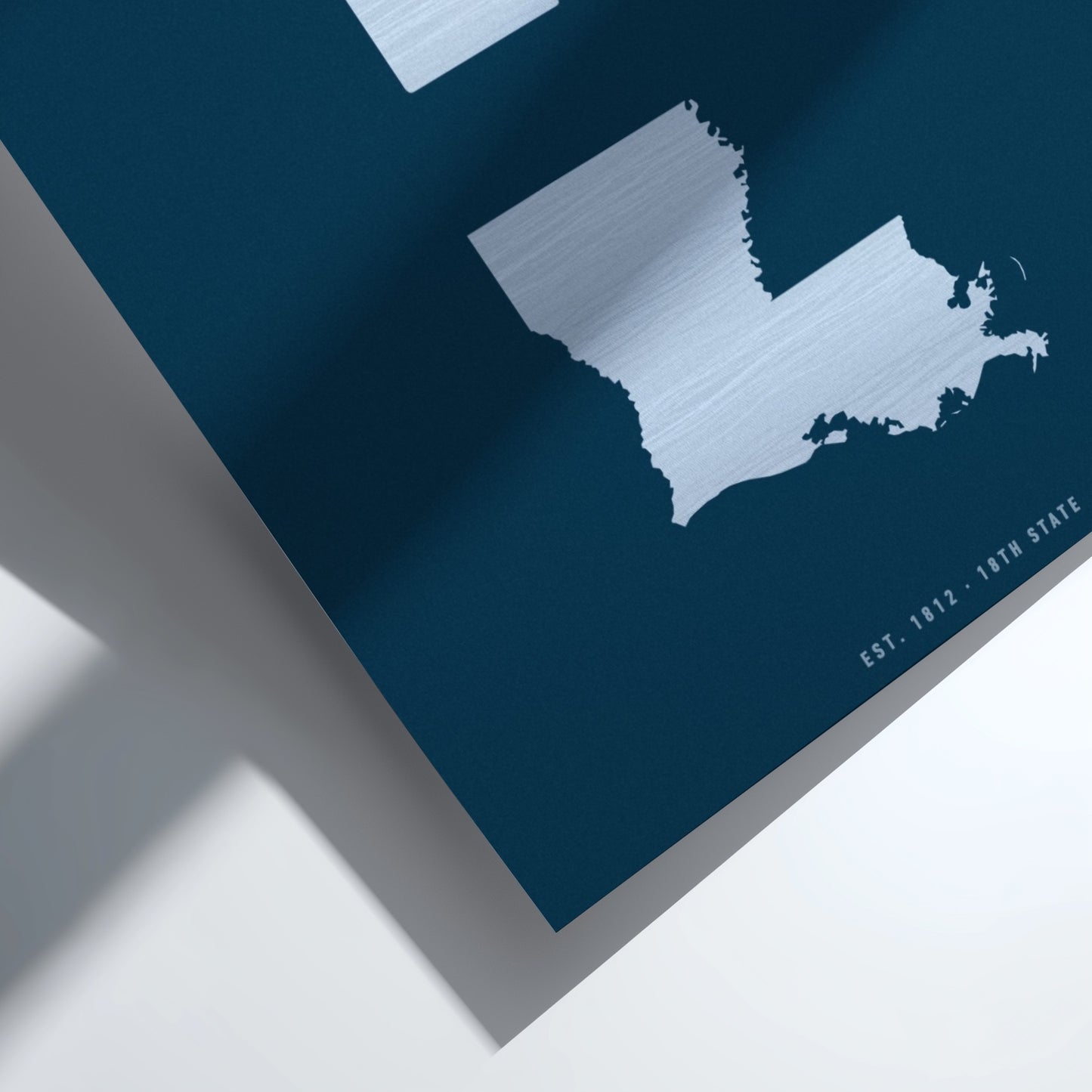 Map of Maine on a blue background with text