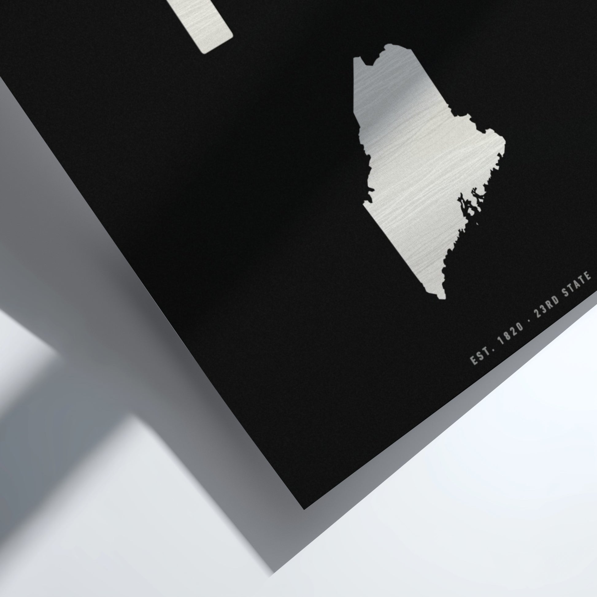 Maine USA states poster with minimalist design