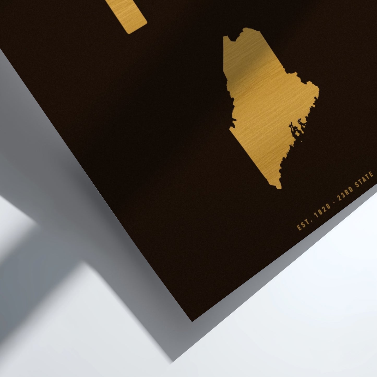 Maine USA states poster with minimalist design