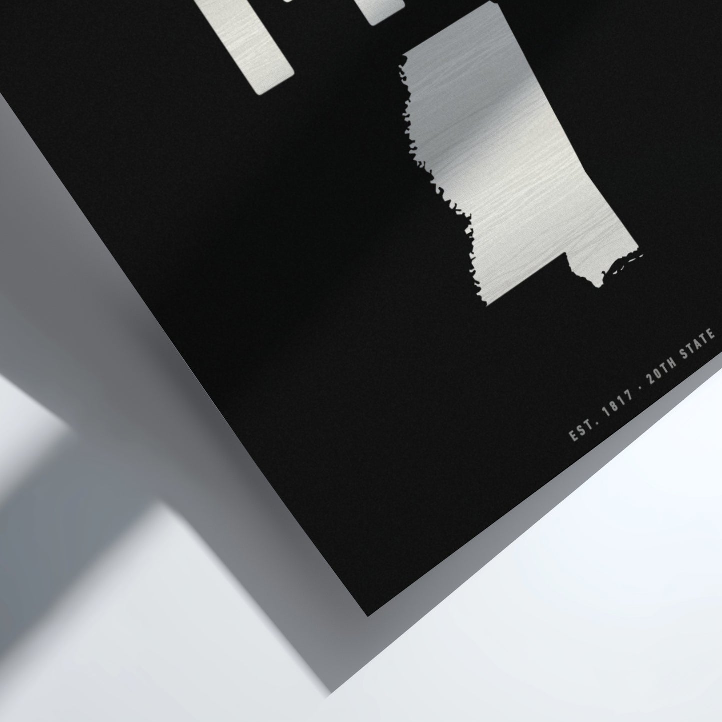MT poster featuring minimalist design with state outline