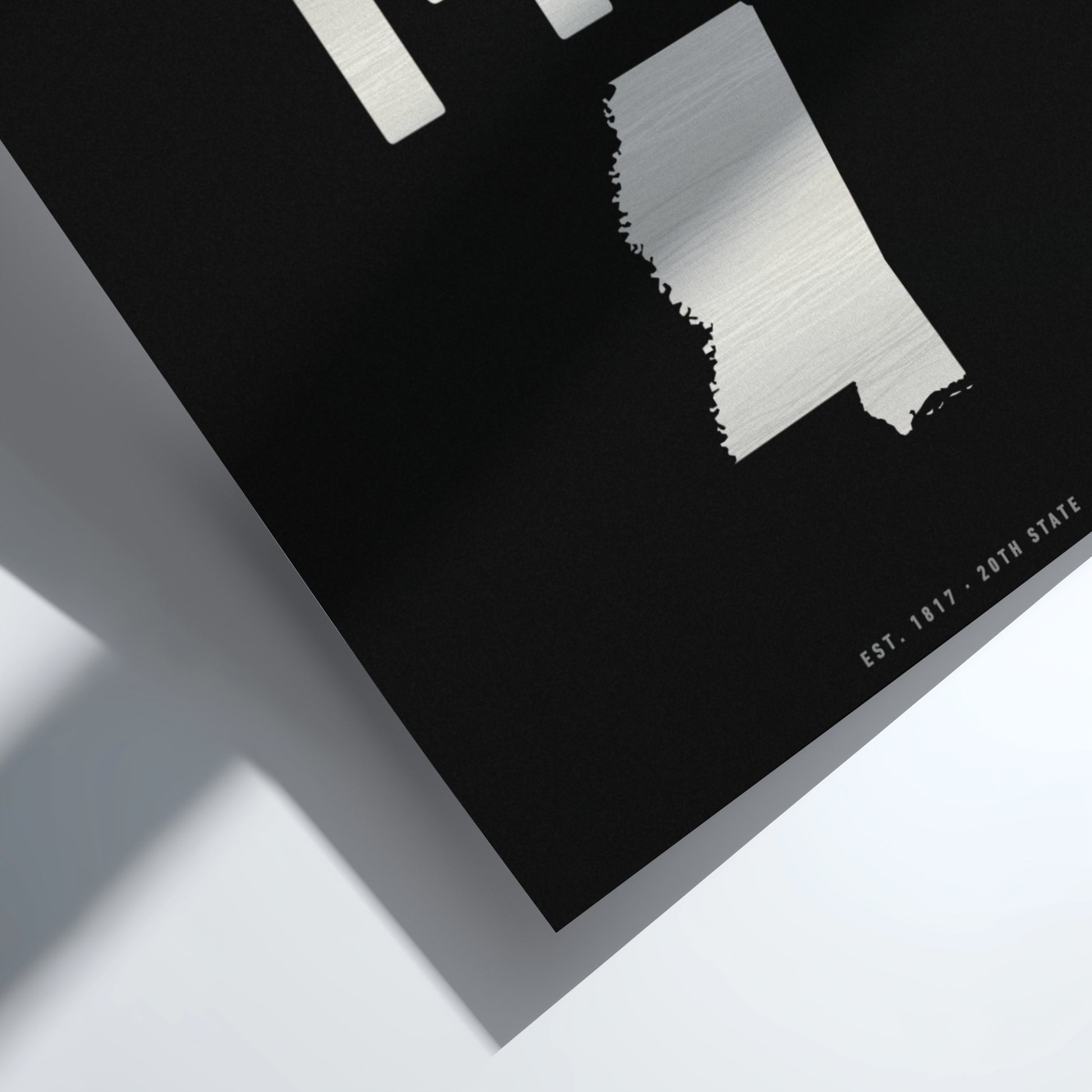 MT poster featuring minimalist design with state outline