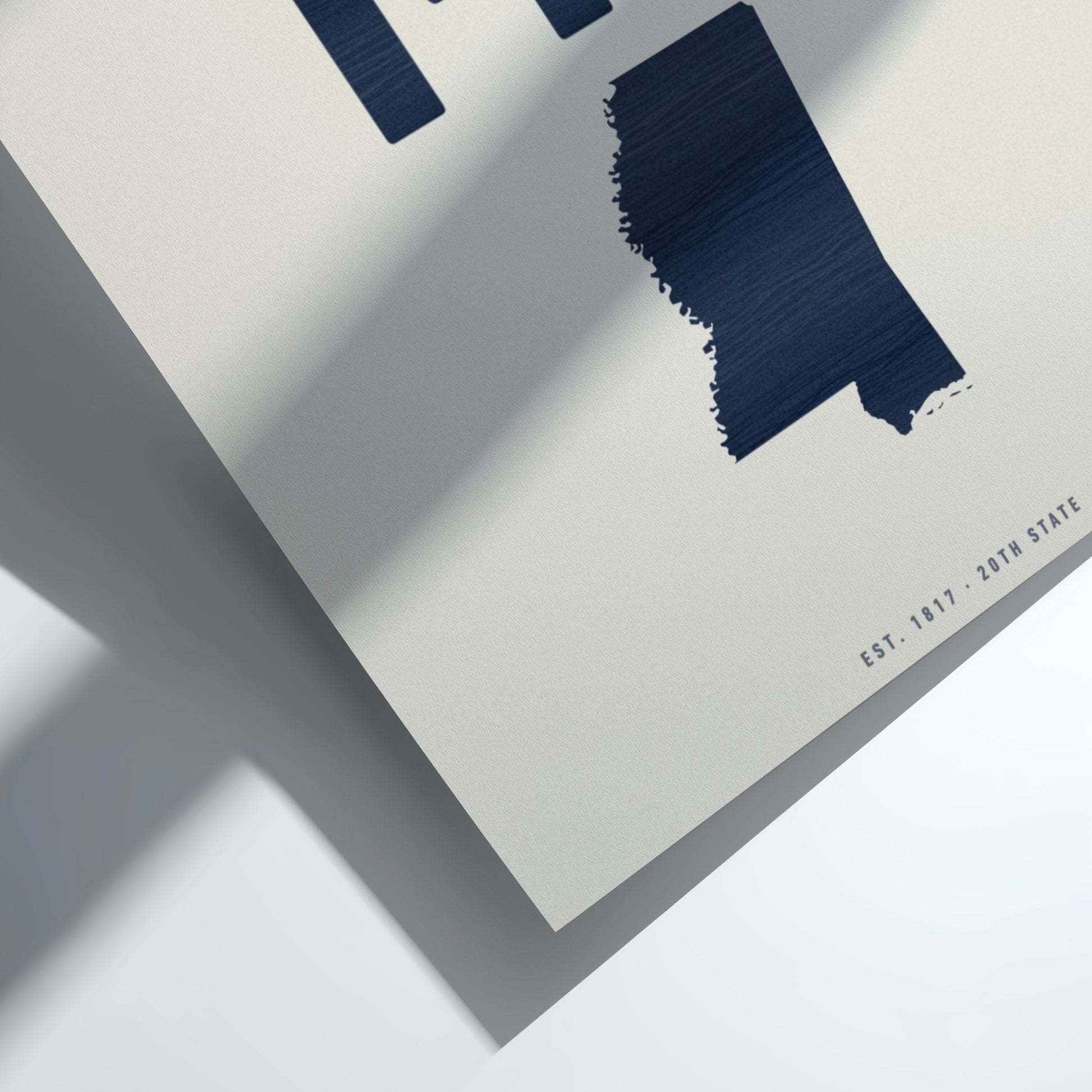 MT poster featuring minimalist design with state outline