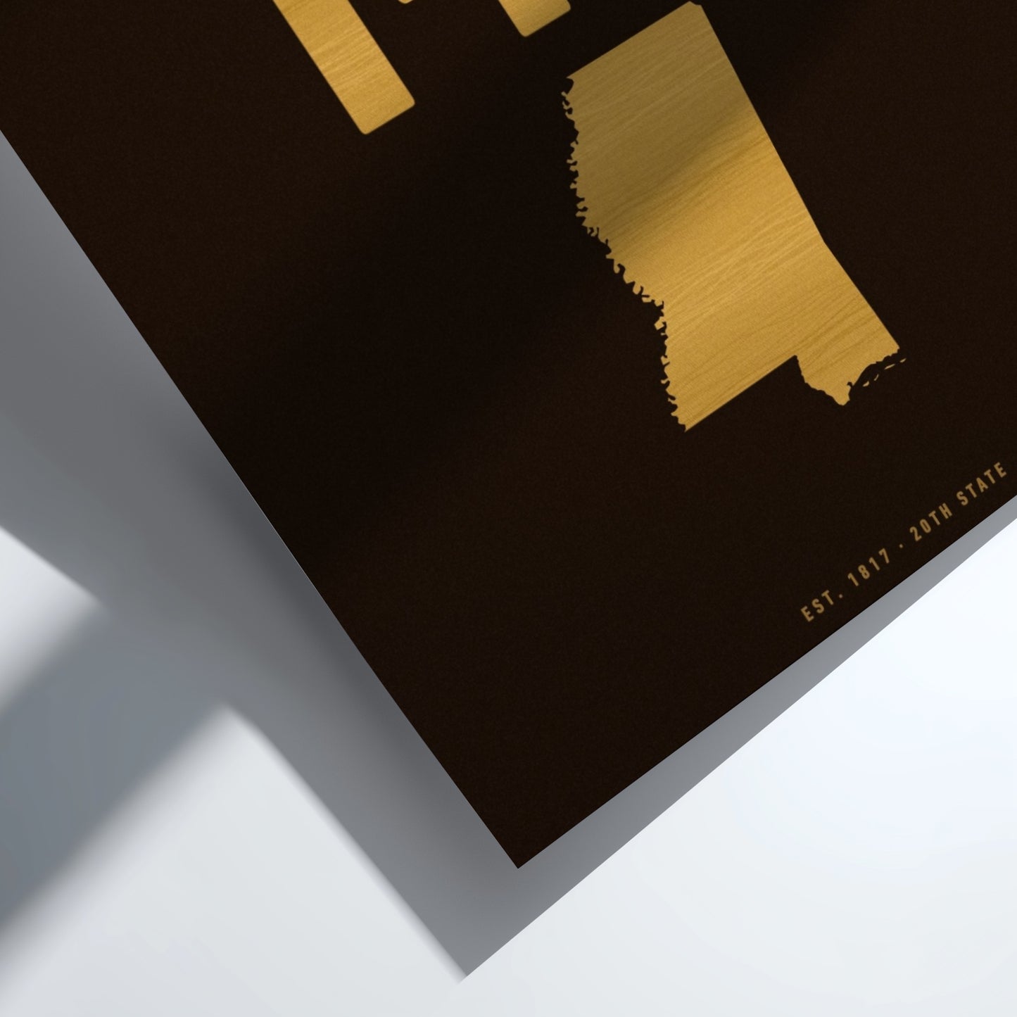 MT poster featuring minimalist design with state outline