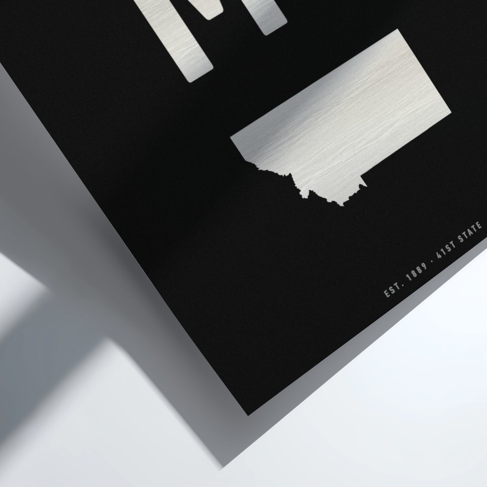 MT poster featuring minimalist design with state outline