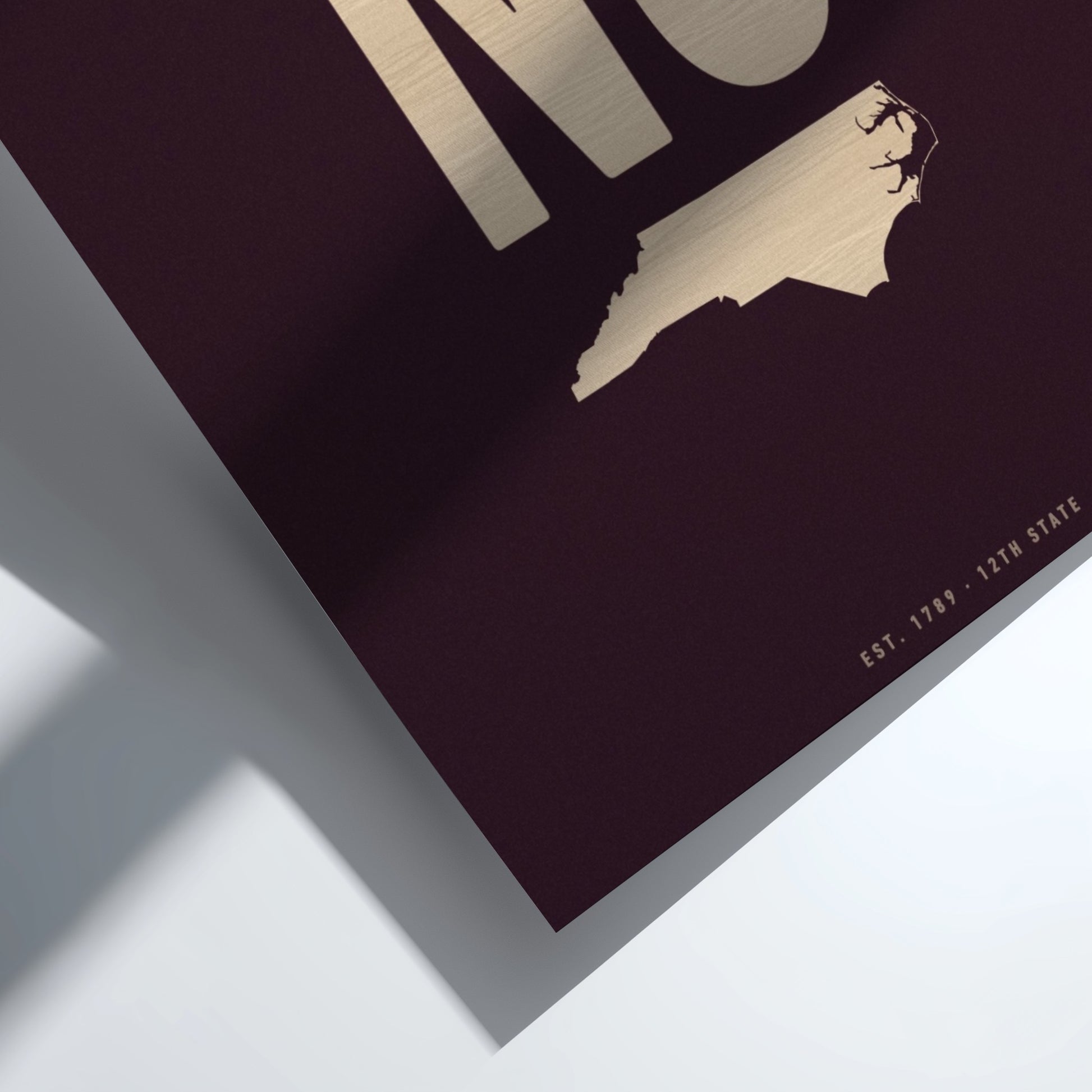 USA states poster featuring North Carolina 