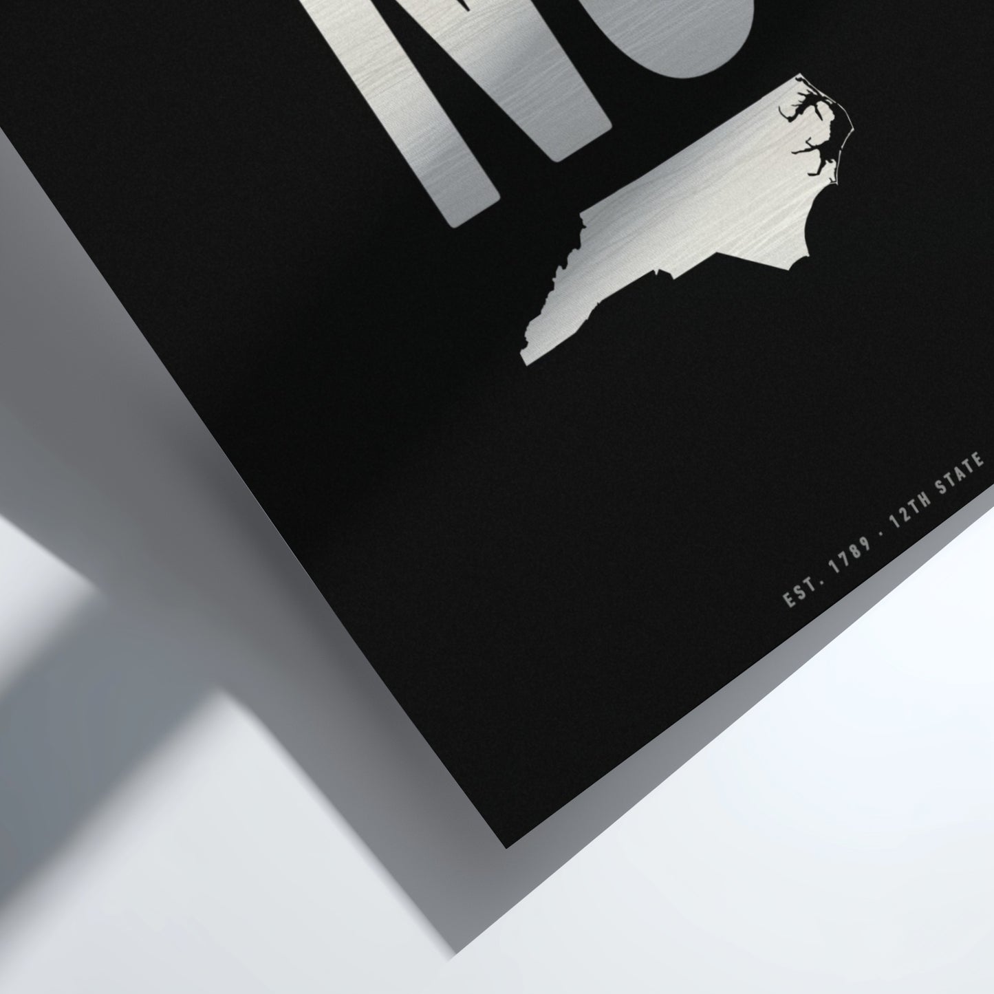USA states poster featuring North Carolina 