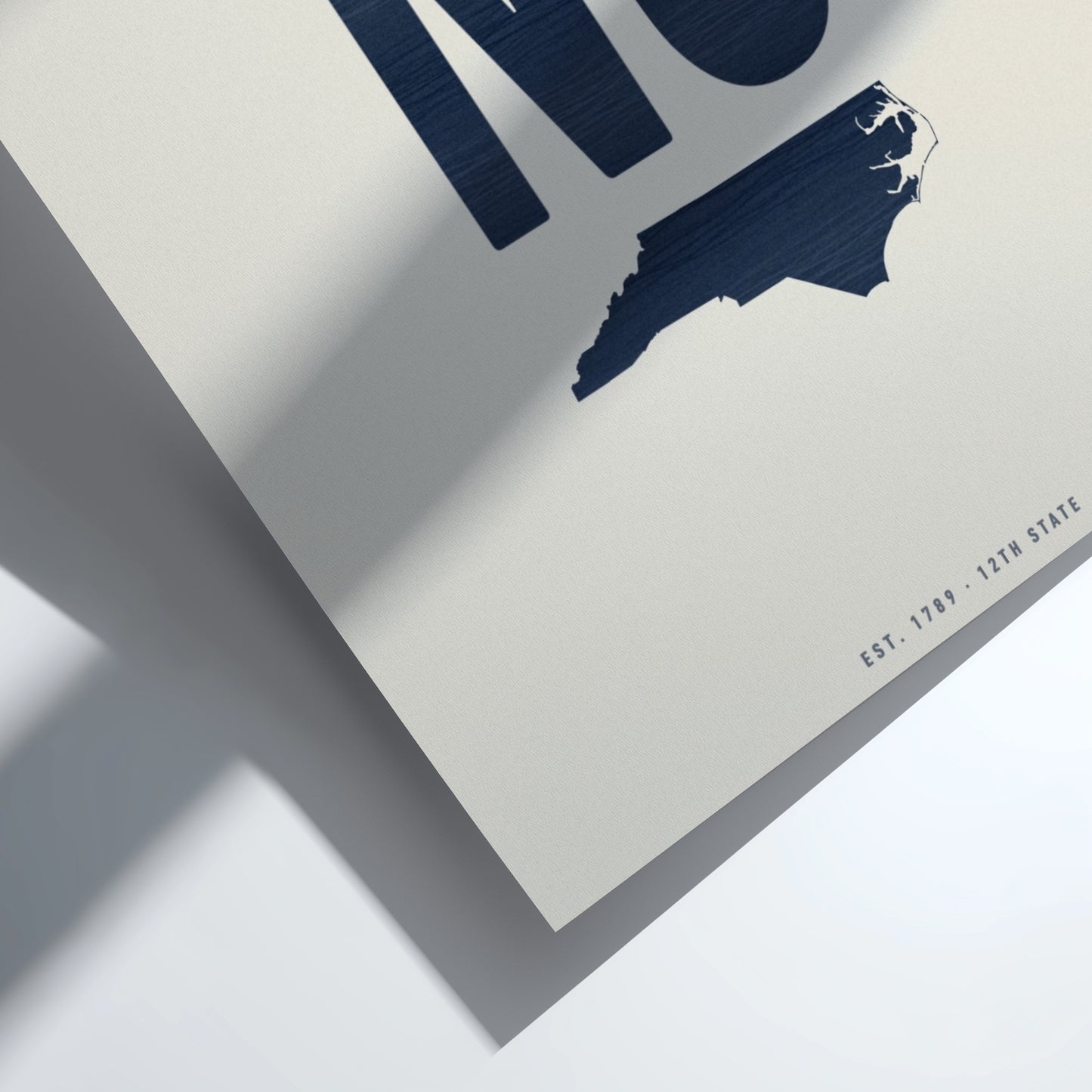 USA states poster featuring North Carolina 