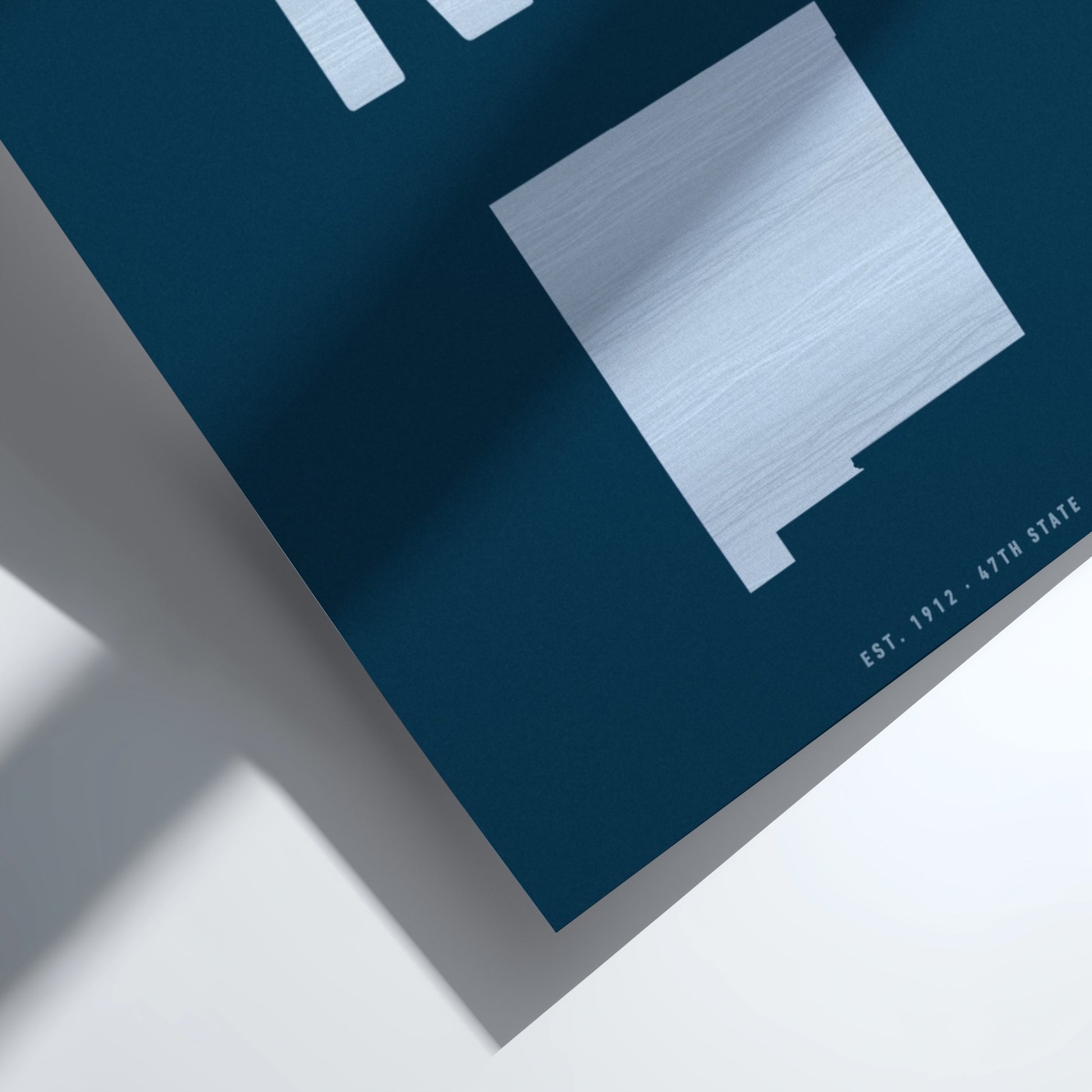 NM poster featuring bold typography and minimalist state outline