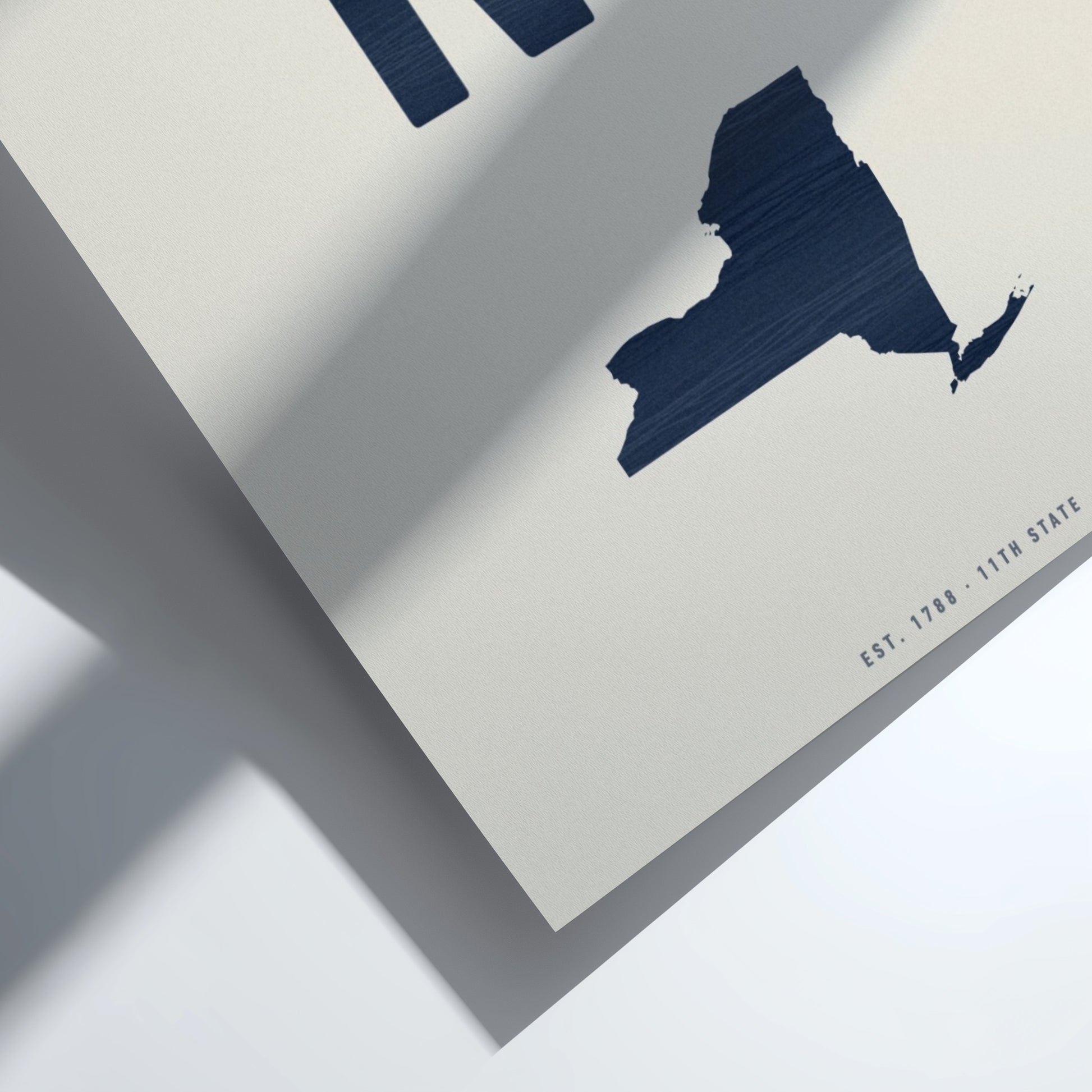 Map of NY on a light gray background