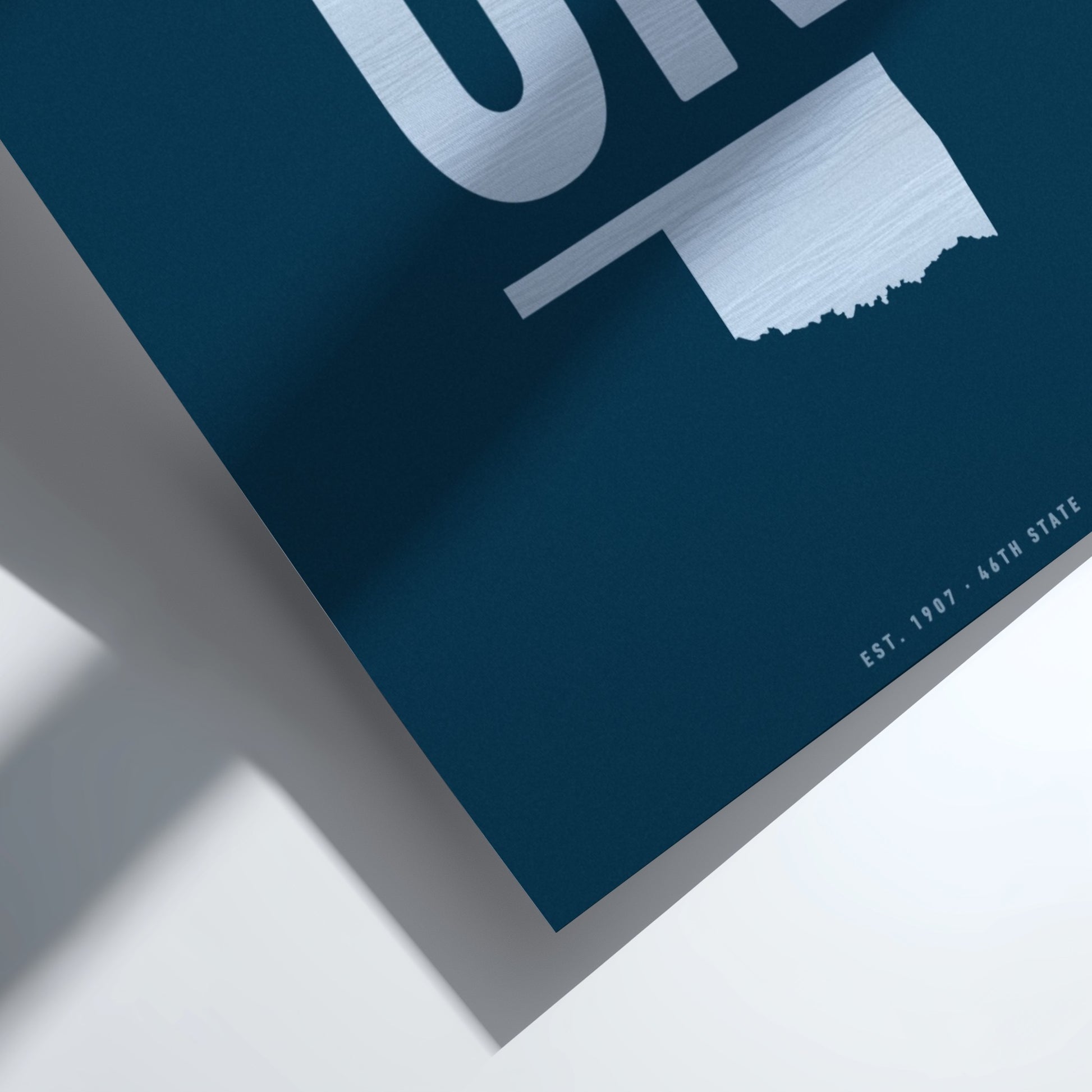 Oklahoma USA states poster featuring bold design