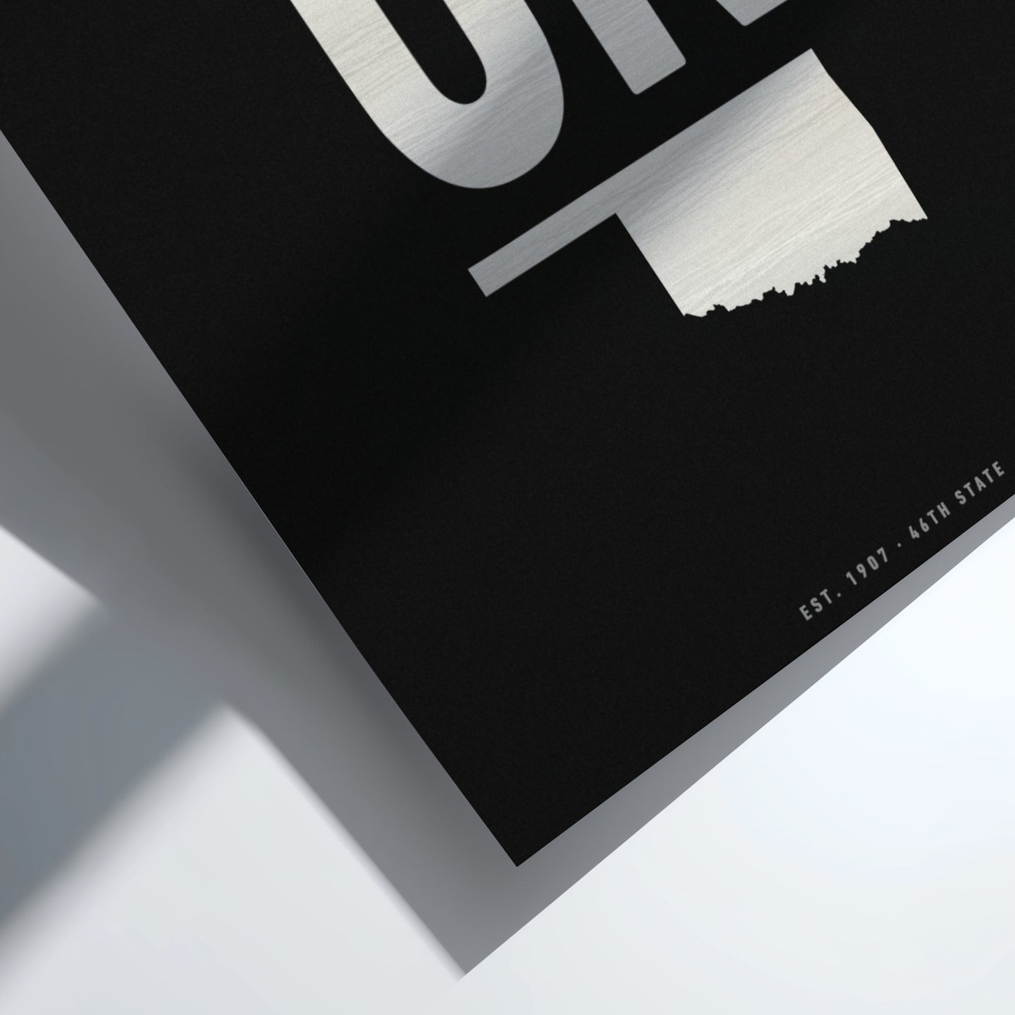 Oklahoma USA states poster featuring bold design