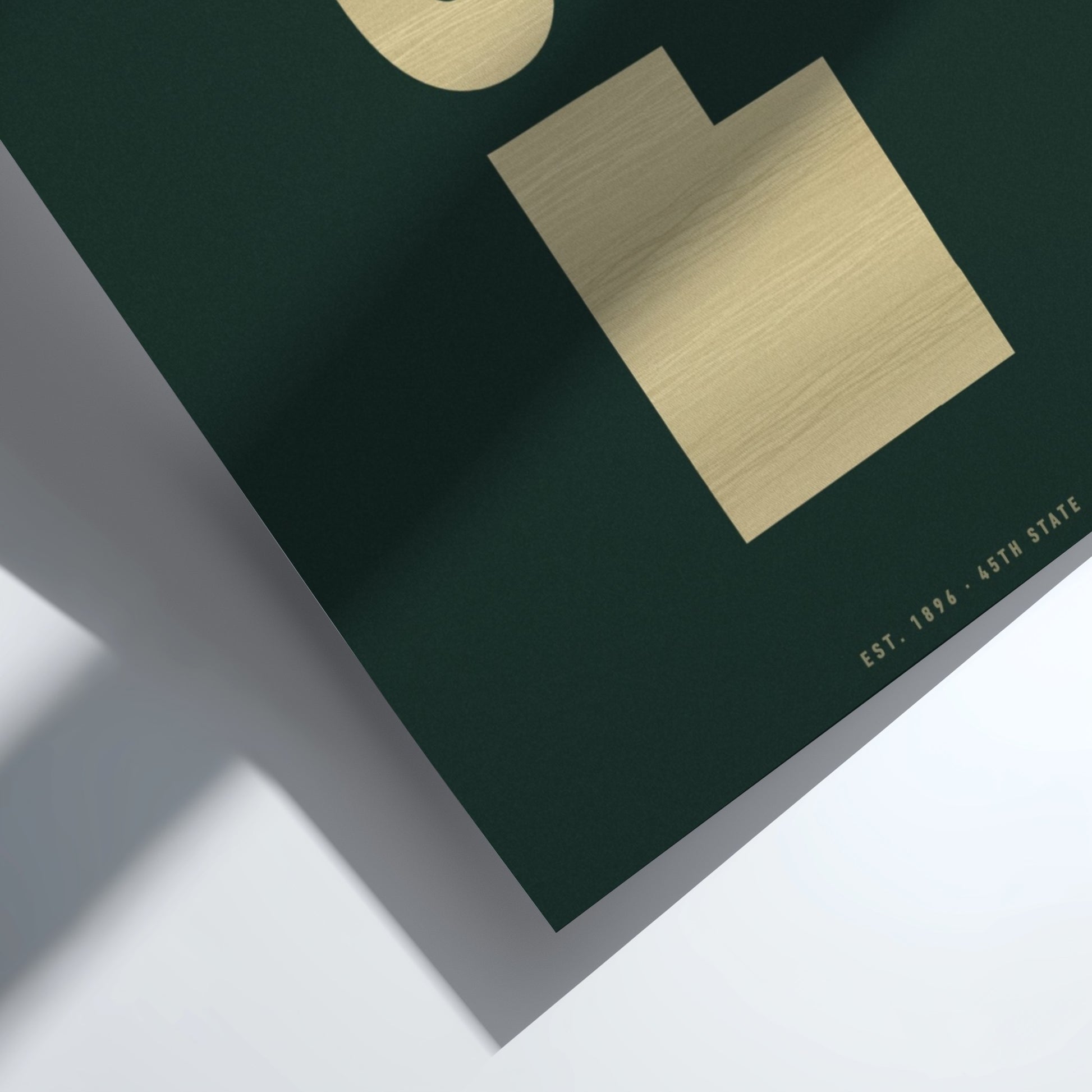 UT poster featuring vintage design , minimalist typography for state pride