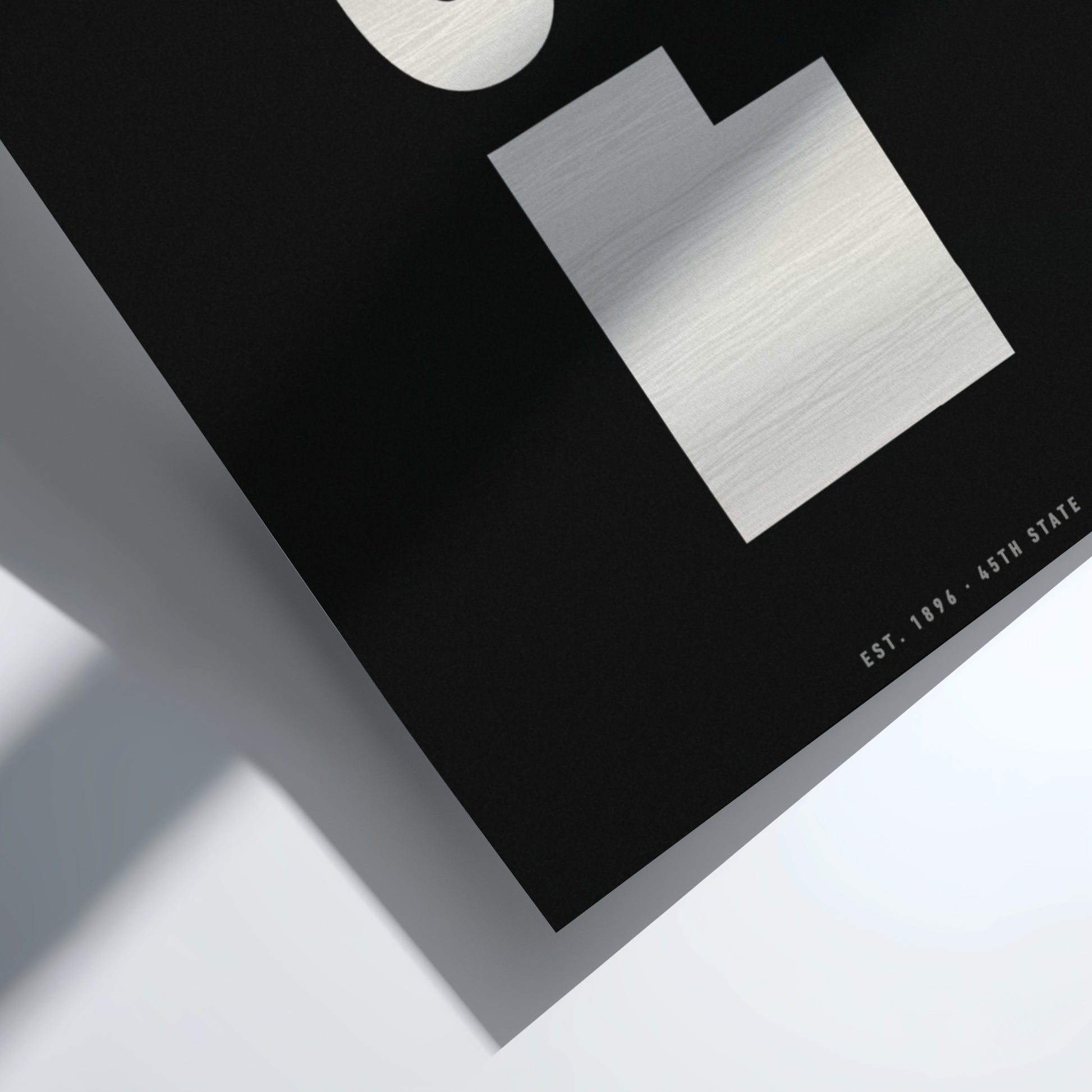 UT poster featuring vintage design , minimalist typography for state pride
