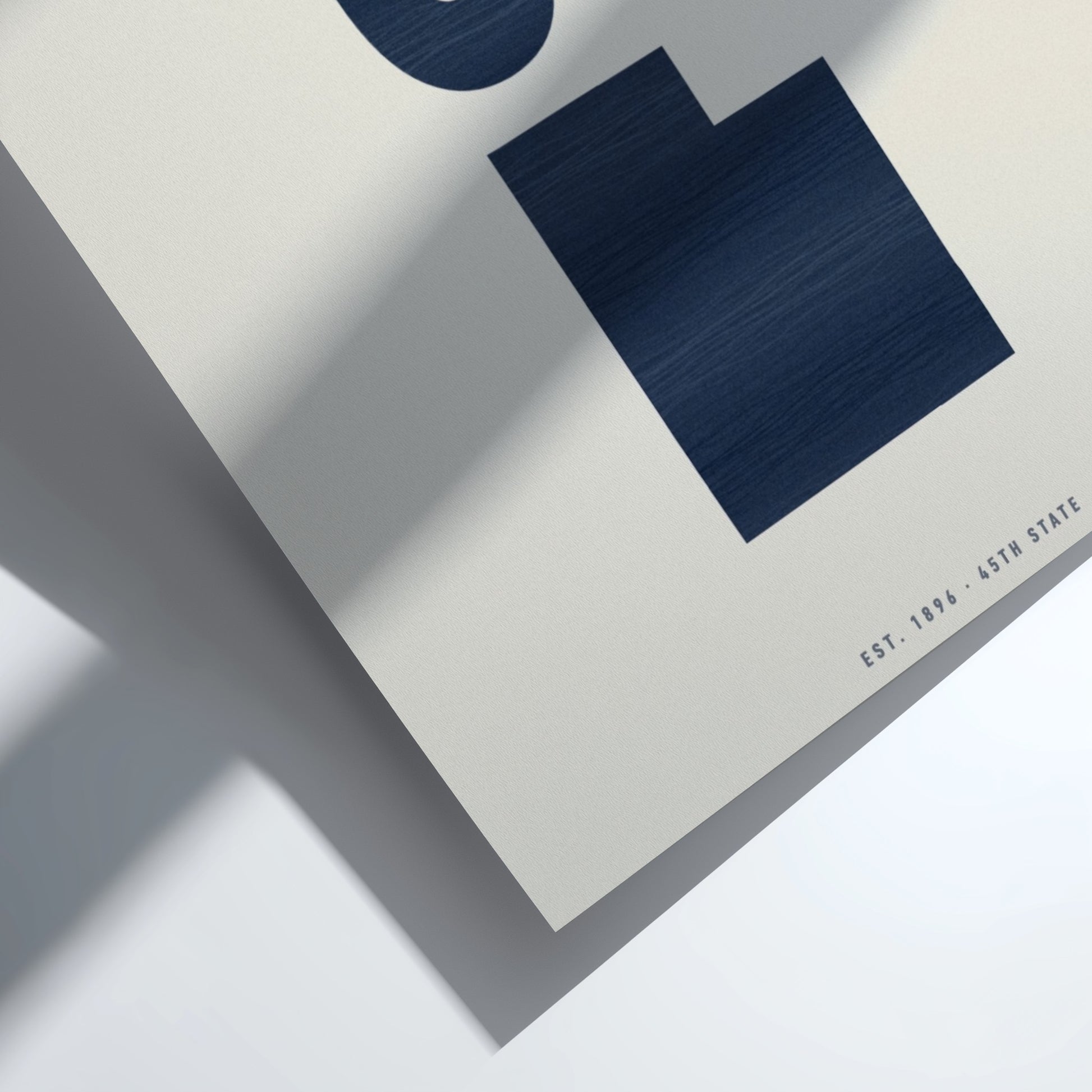 UT poster featuring vintage design , minimalist typography for state pride