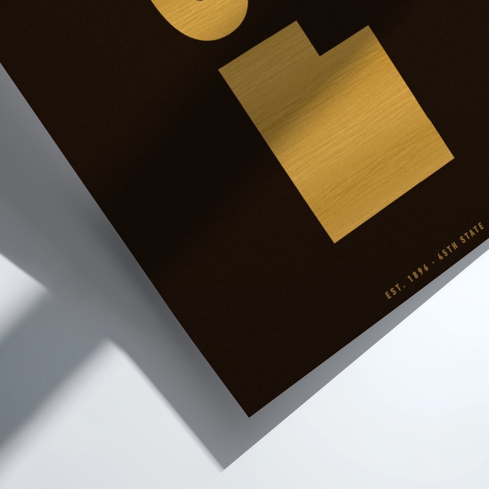 UT poster featuring vintage design , minimalist typography for state pride