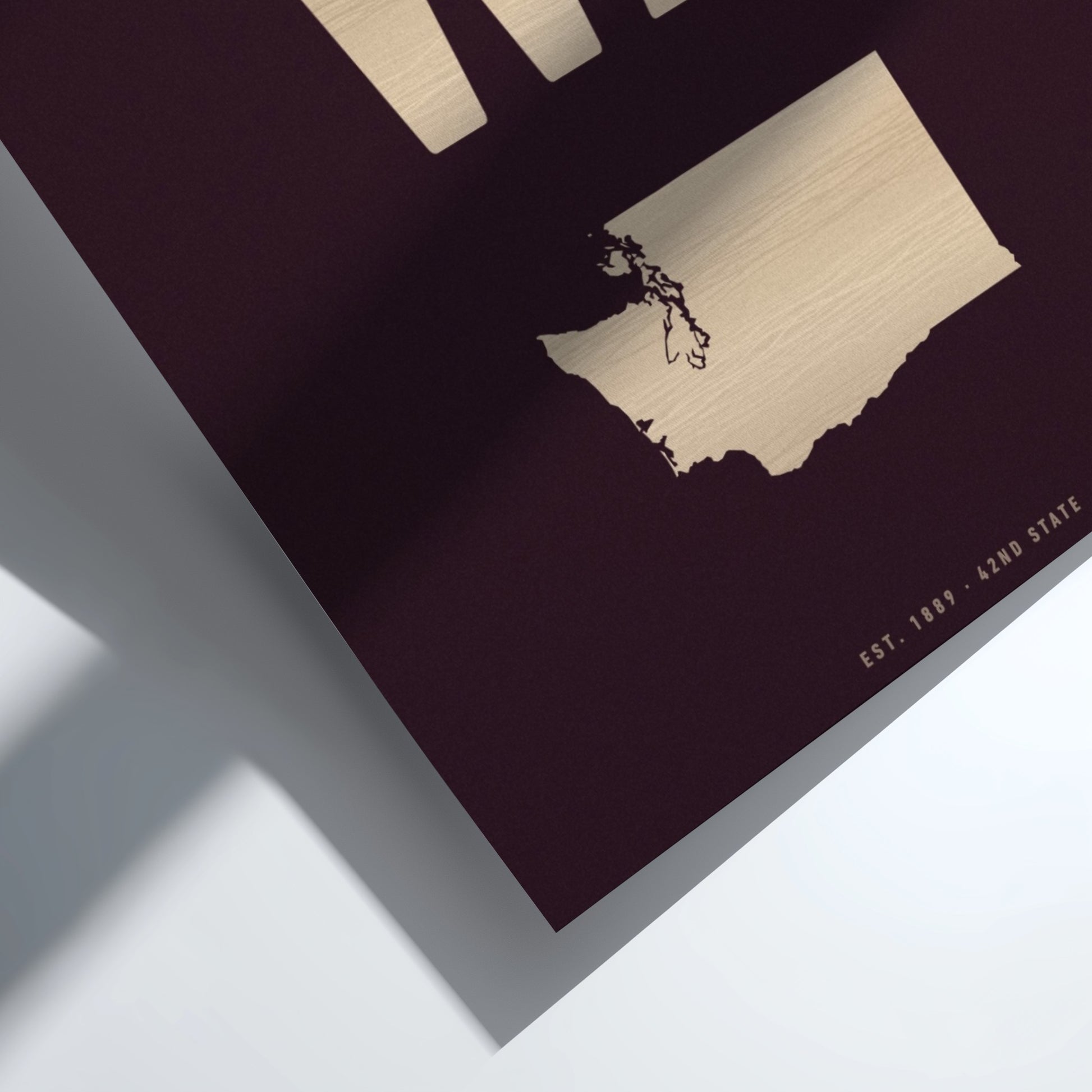 USA states poster featuring Washington