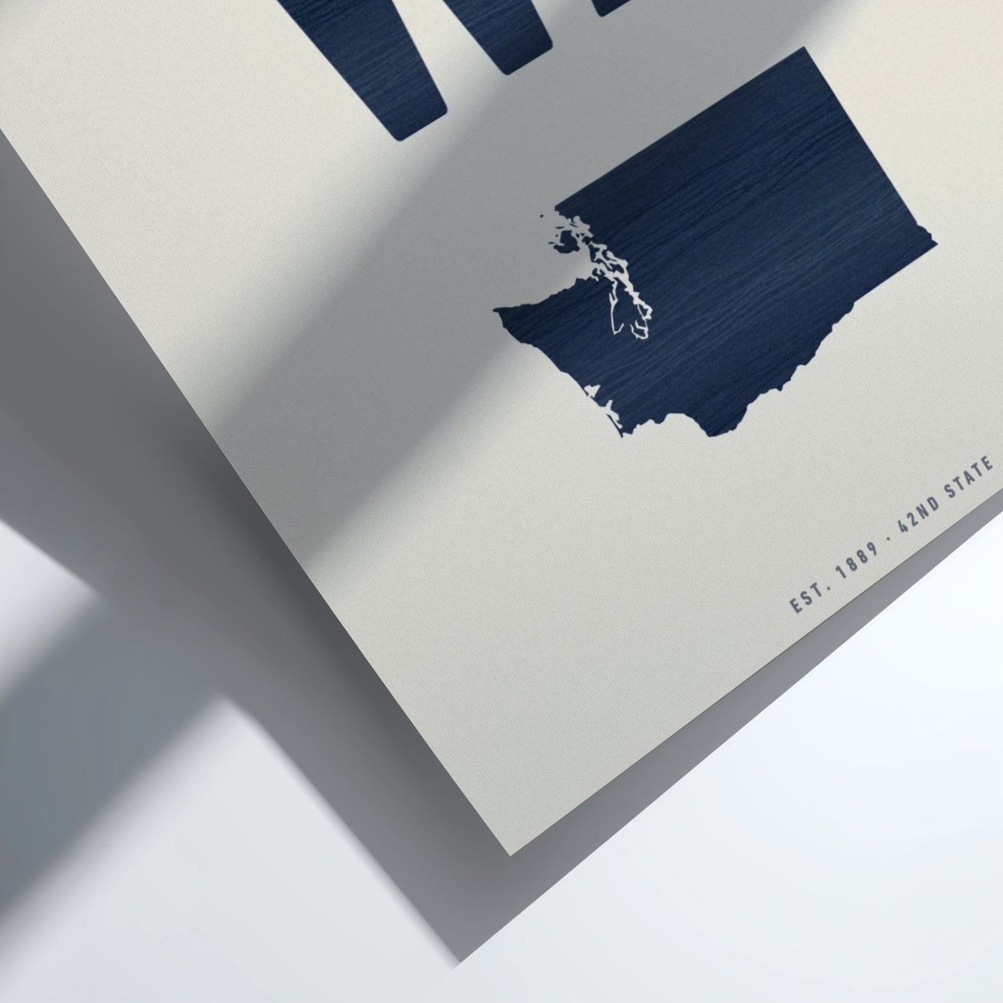 USA states poster featuring Washington