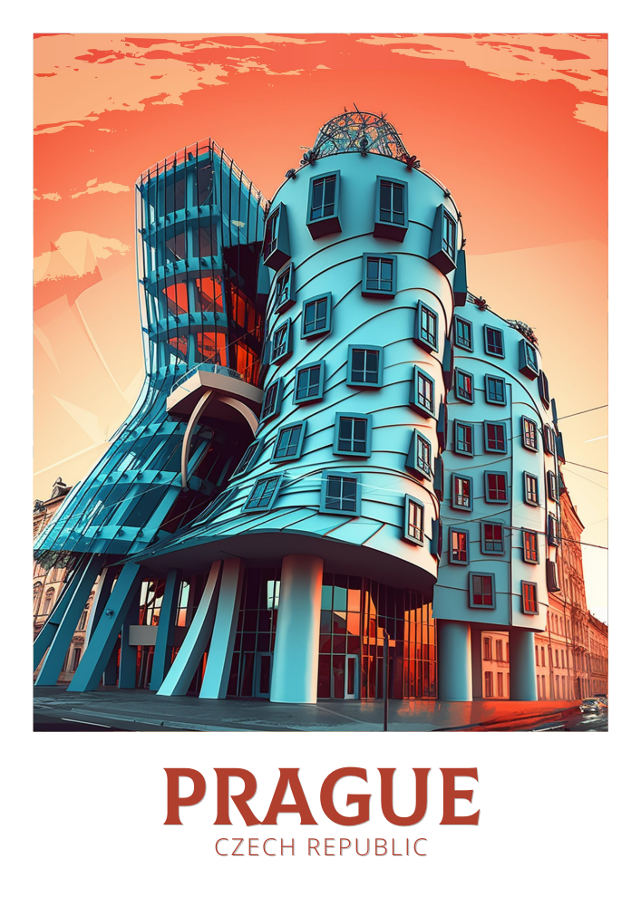 Europe PRAGUE TRAVEL WALL ART - CZECH REPUBLIC ARTWORK
