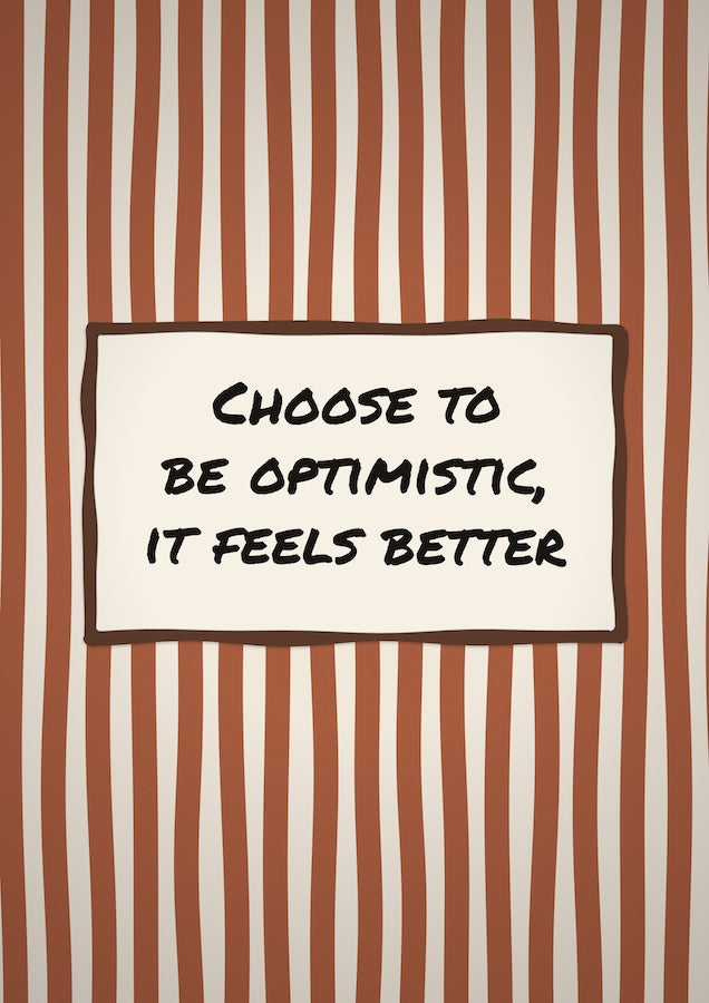 Personalised Retro Stripes Quote Message Poster