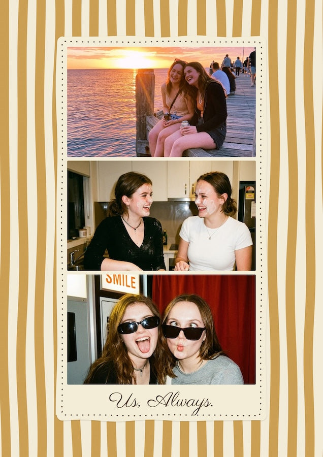 Personalised Us Always Best Friends Poster
