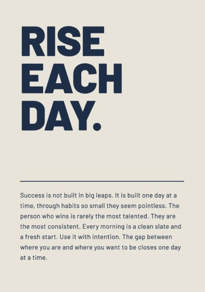 Motivational quotes poster featuring bold typography and calming colors, perfect for home decor and
