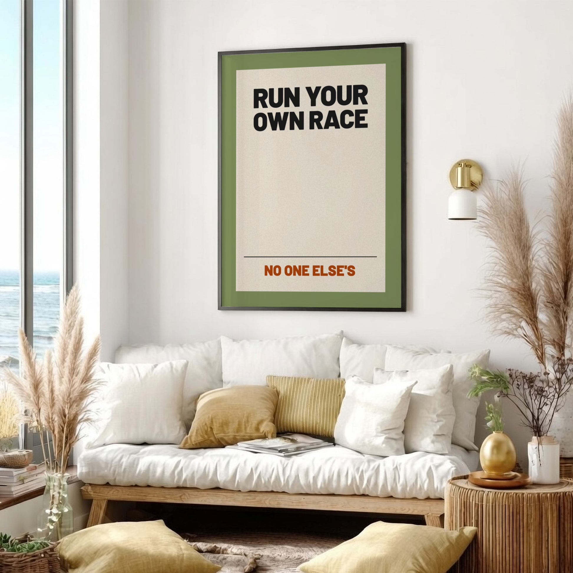 Motivational quotes poster featuring bold typography on a neutral background, inspiring personal growth.