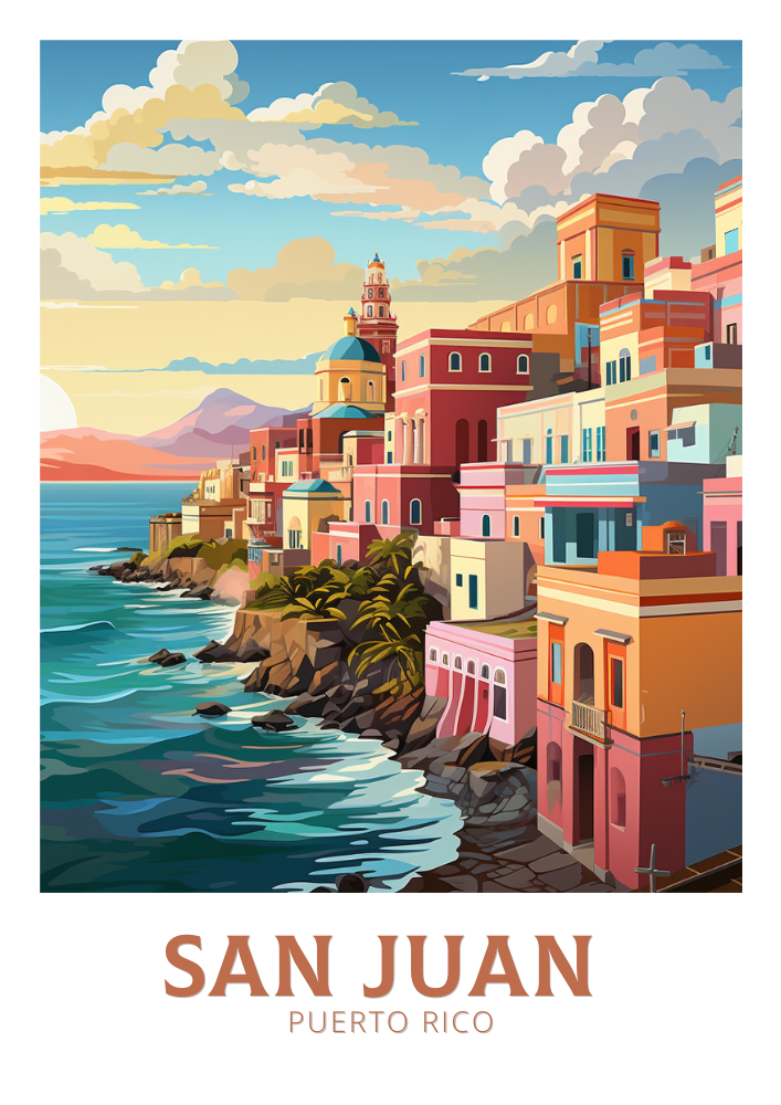 North AmericaSAN JUAN PRINT - RETRO POSTER