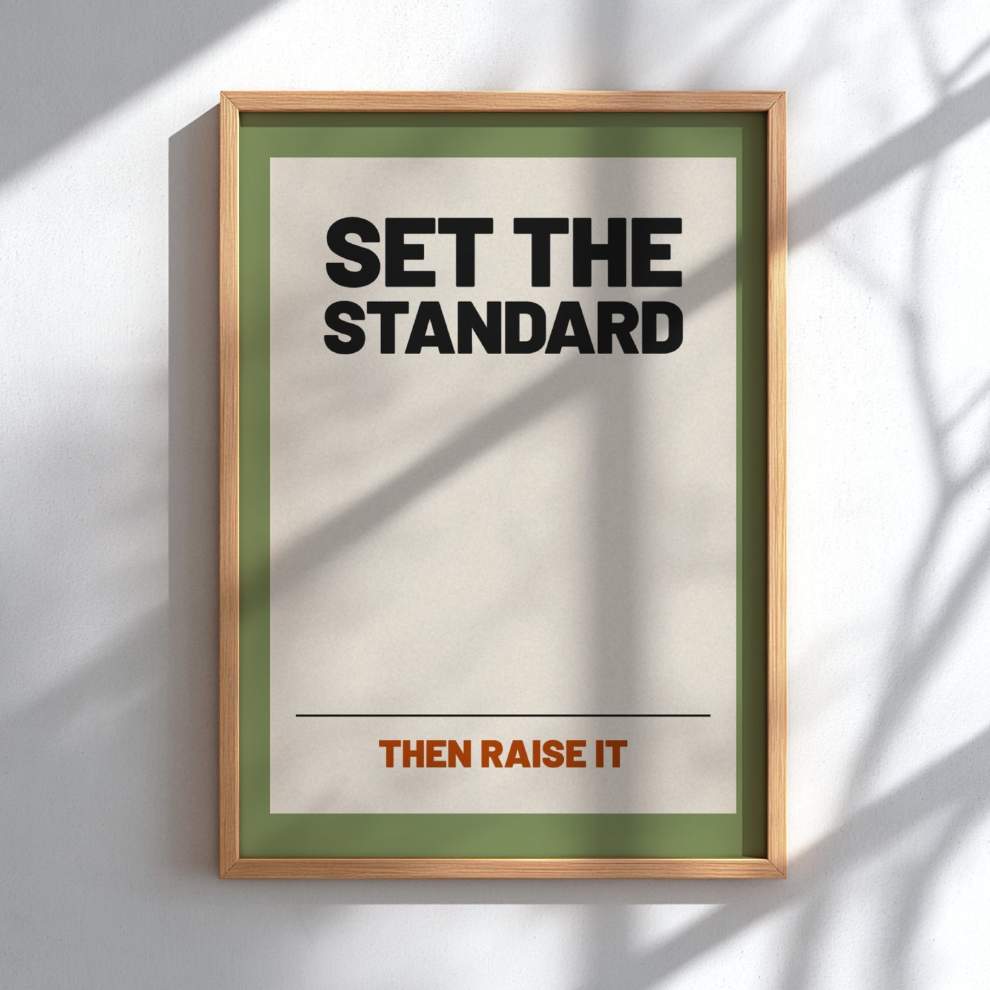 Motivational quotes poster featuring bold typography and earthy tones, ideal for inspiring wall decor.